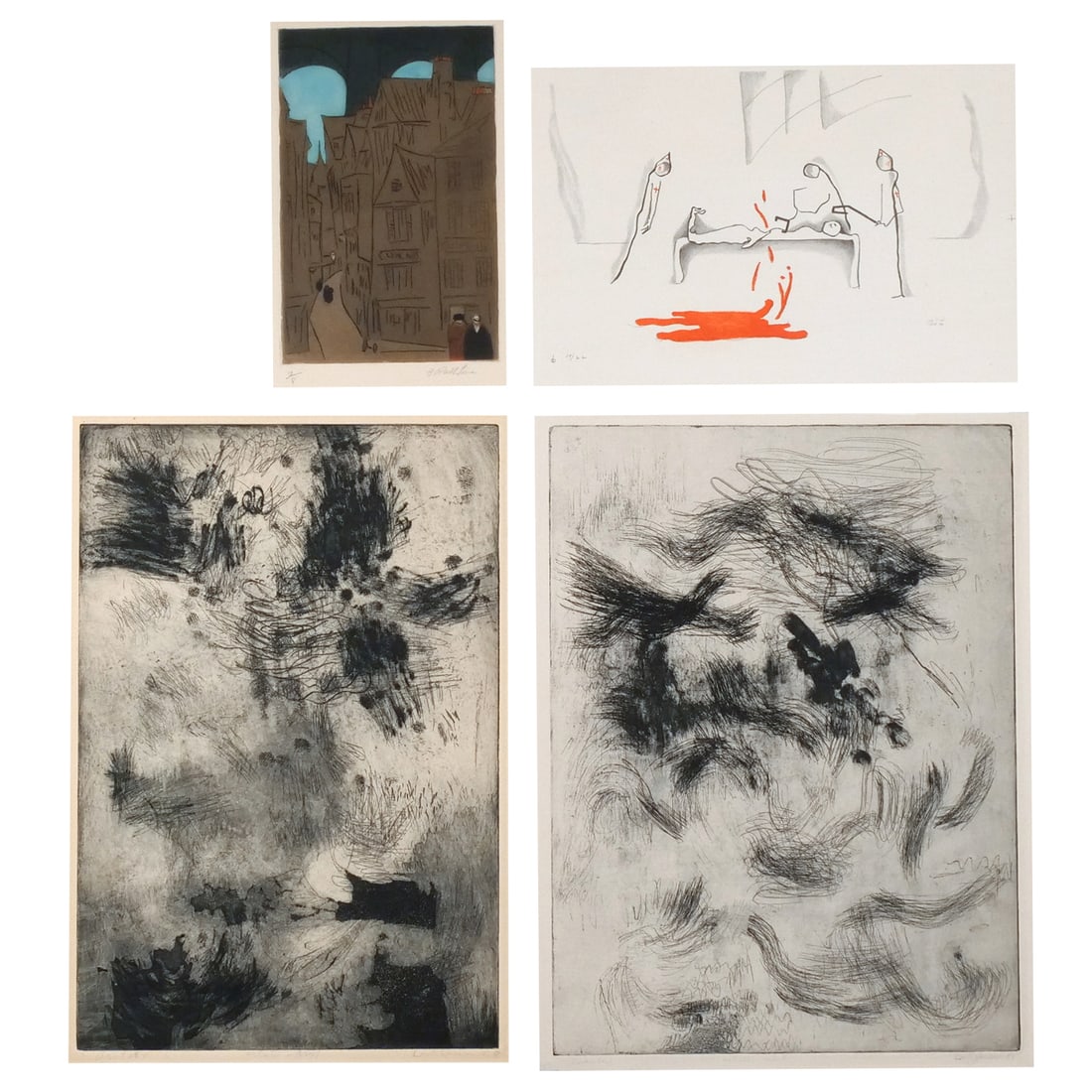 (4pc) MODERNIST PRINTS BY WOMEN ARTISTS (1 of 14)