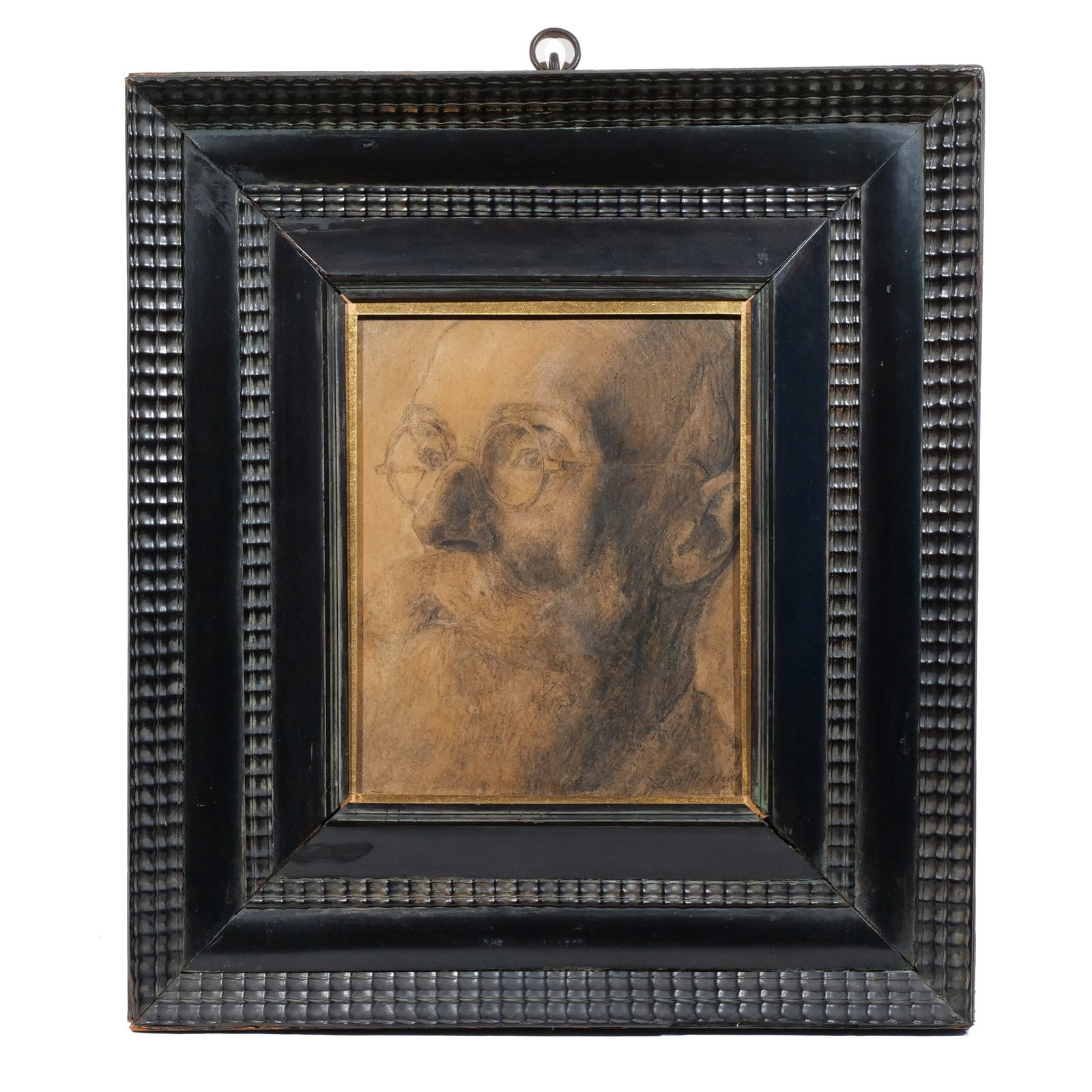 17th C. DUTCH RIPPLE FRAME & JEAN MAXENCE DRAWING (1 of 11)