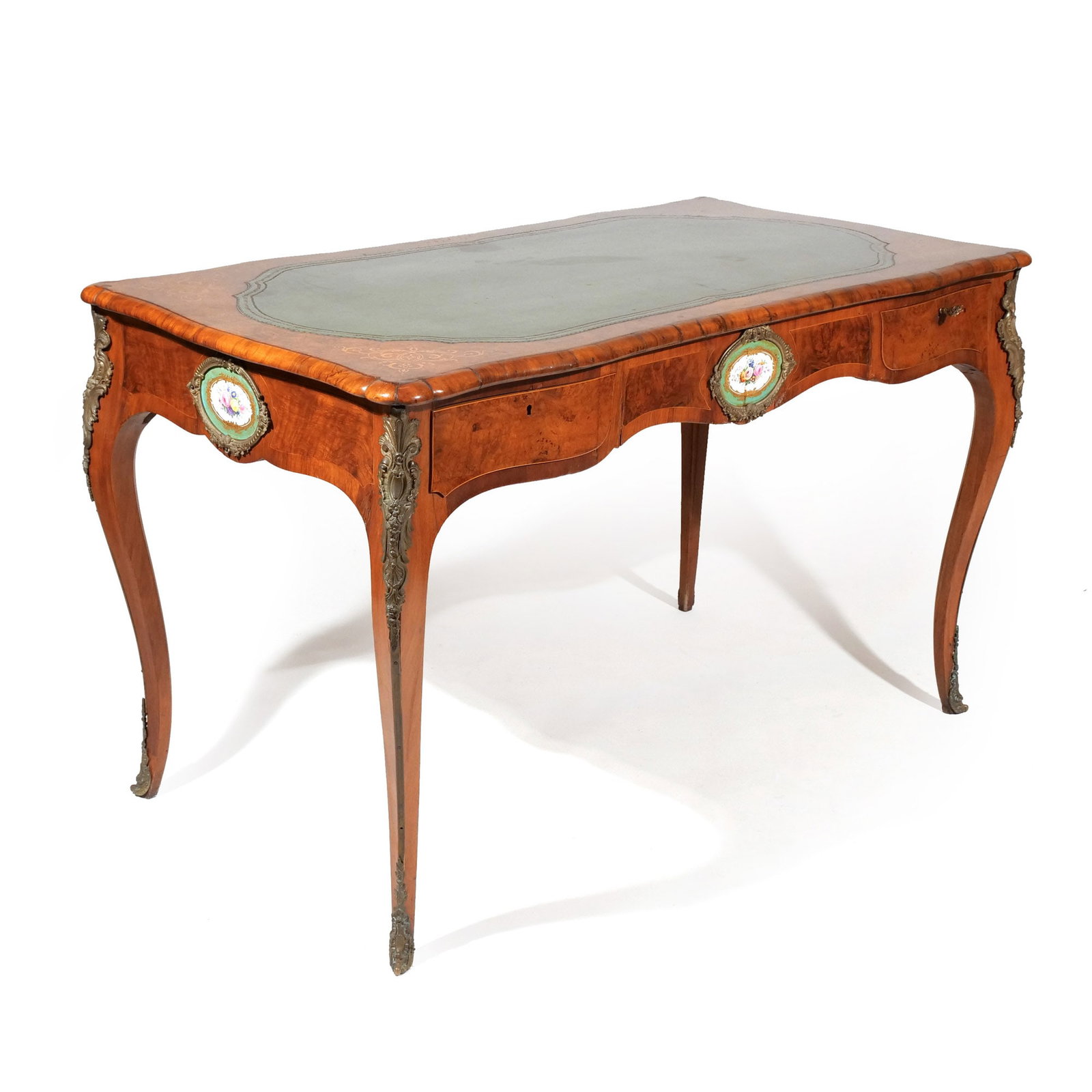 LOUIS XVI-STYLE MARQUETRY BUREAU PLAT (1 of 10)