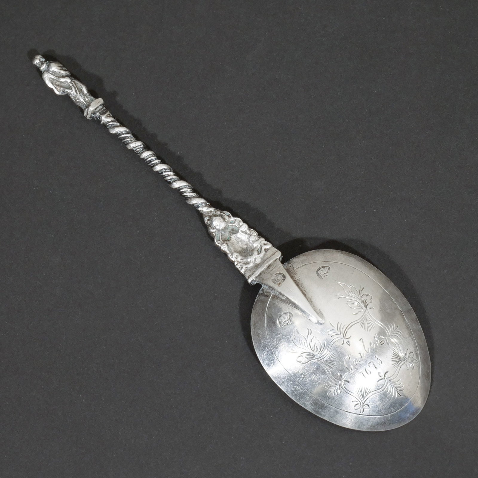 SILVER APOSTLE SPOON - 6