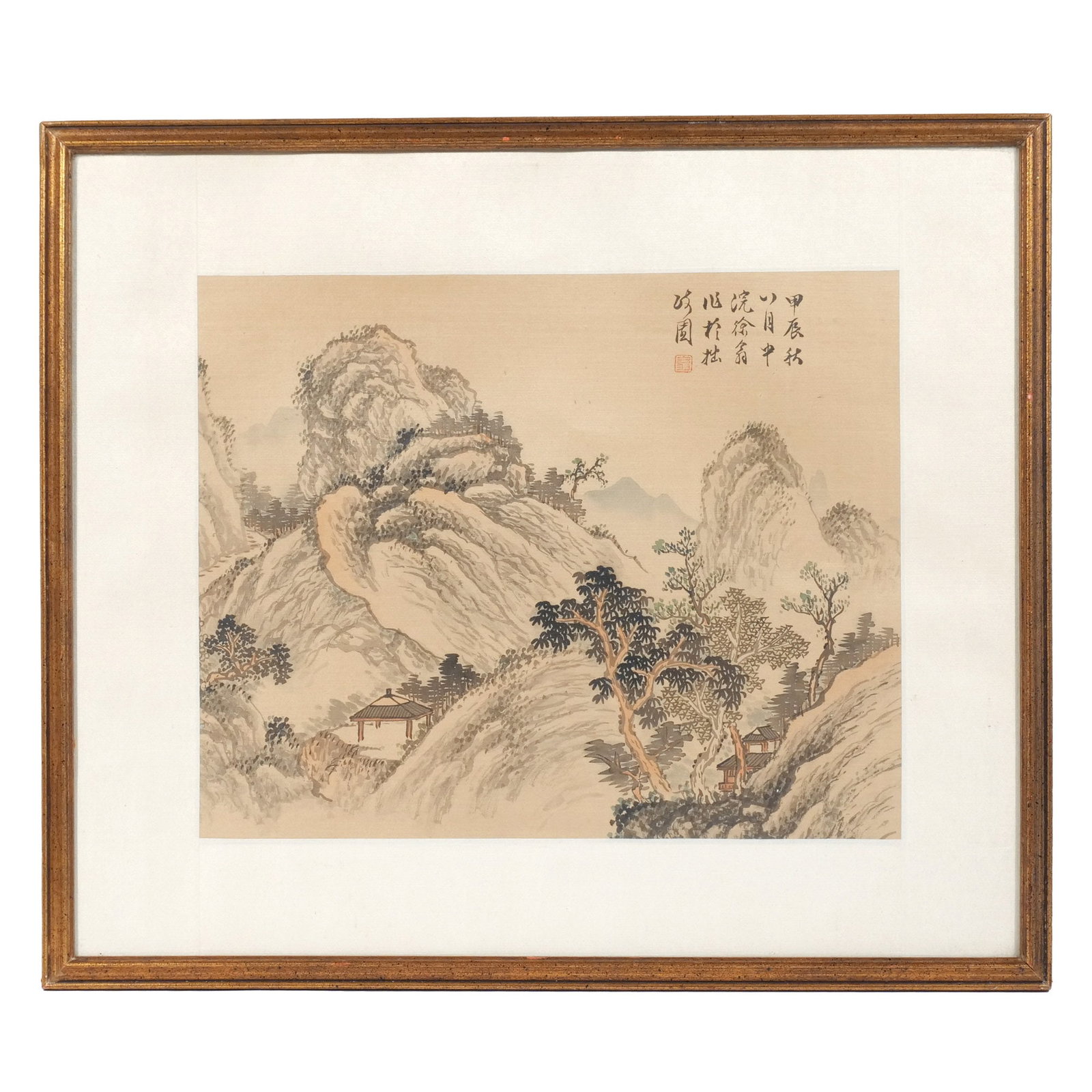 CHINESE LANDSCAPE PAINTING ON SILK (1 of 7)