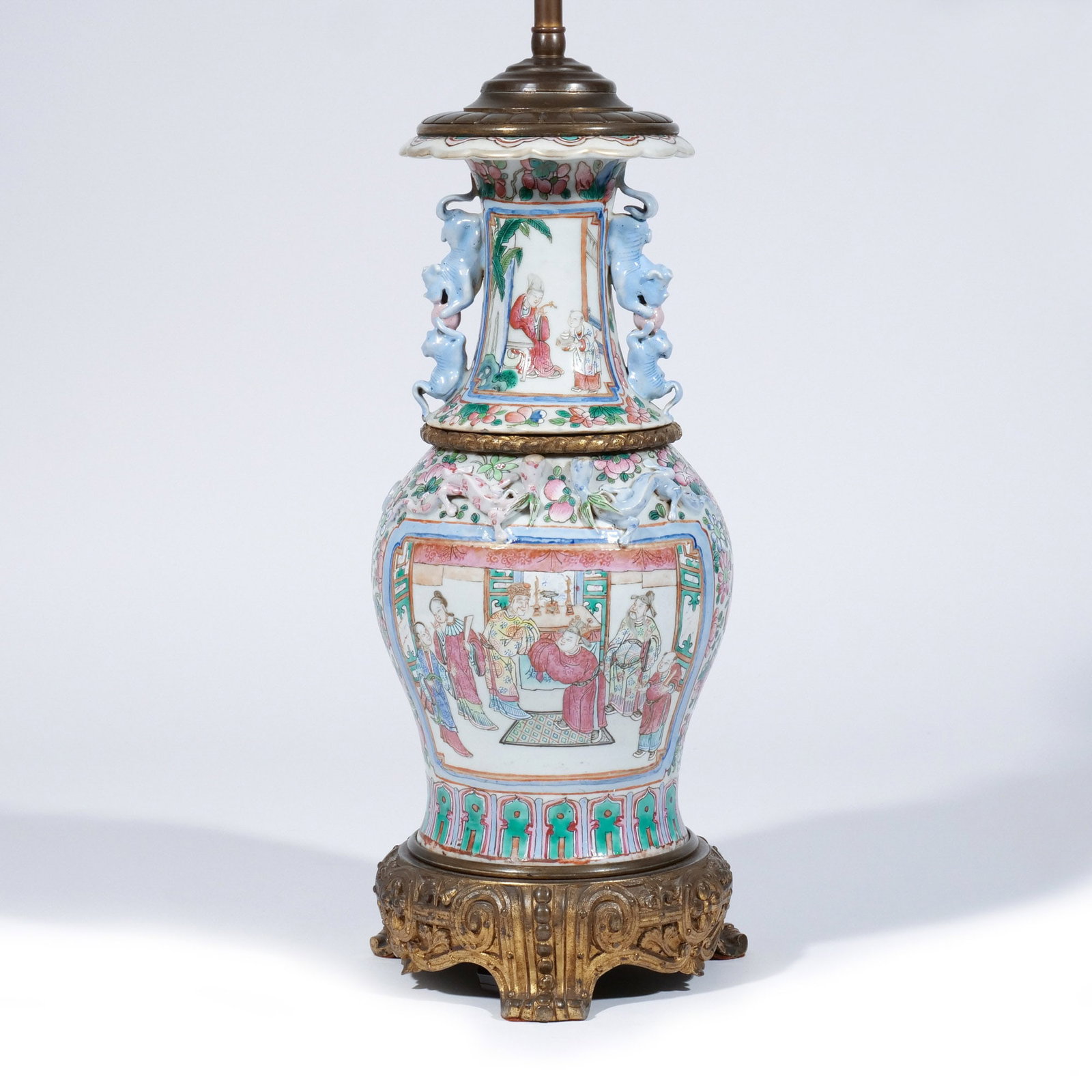 CHINESE FAMILLE ROSE PORCELAIN BALUSTER VASE (1 of 15)