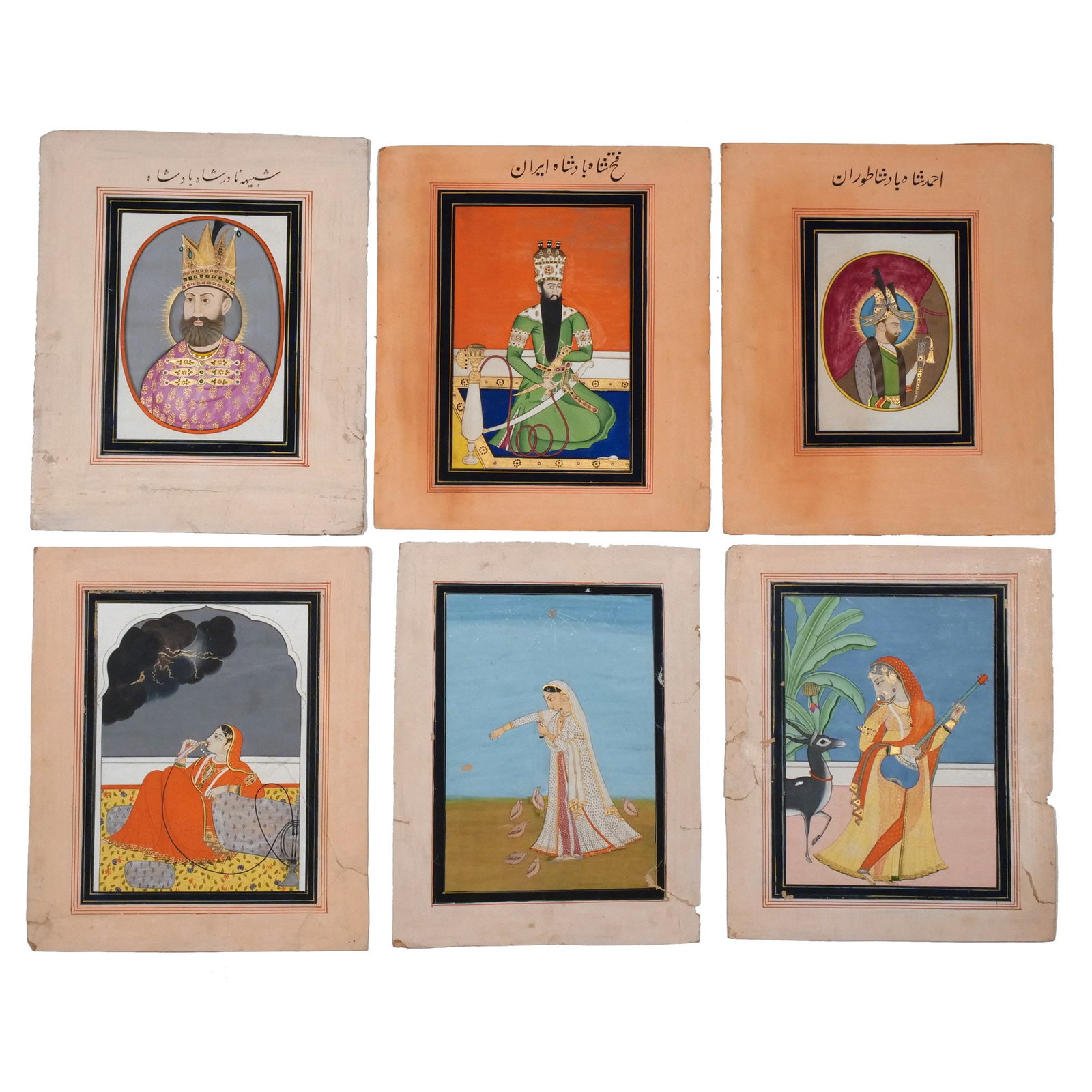 (6pc) INDIAN PORTRAIT ILLUSTRATIONS (1 of 15)