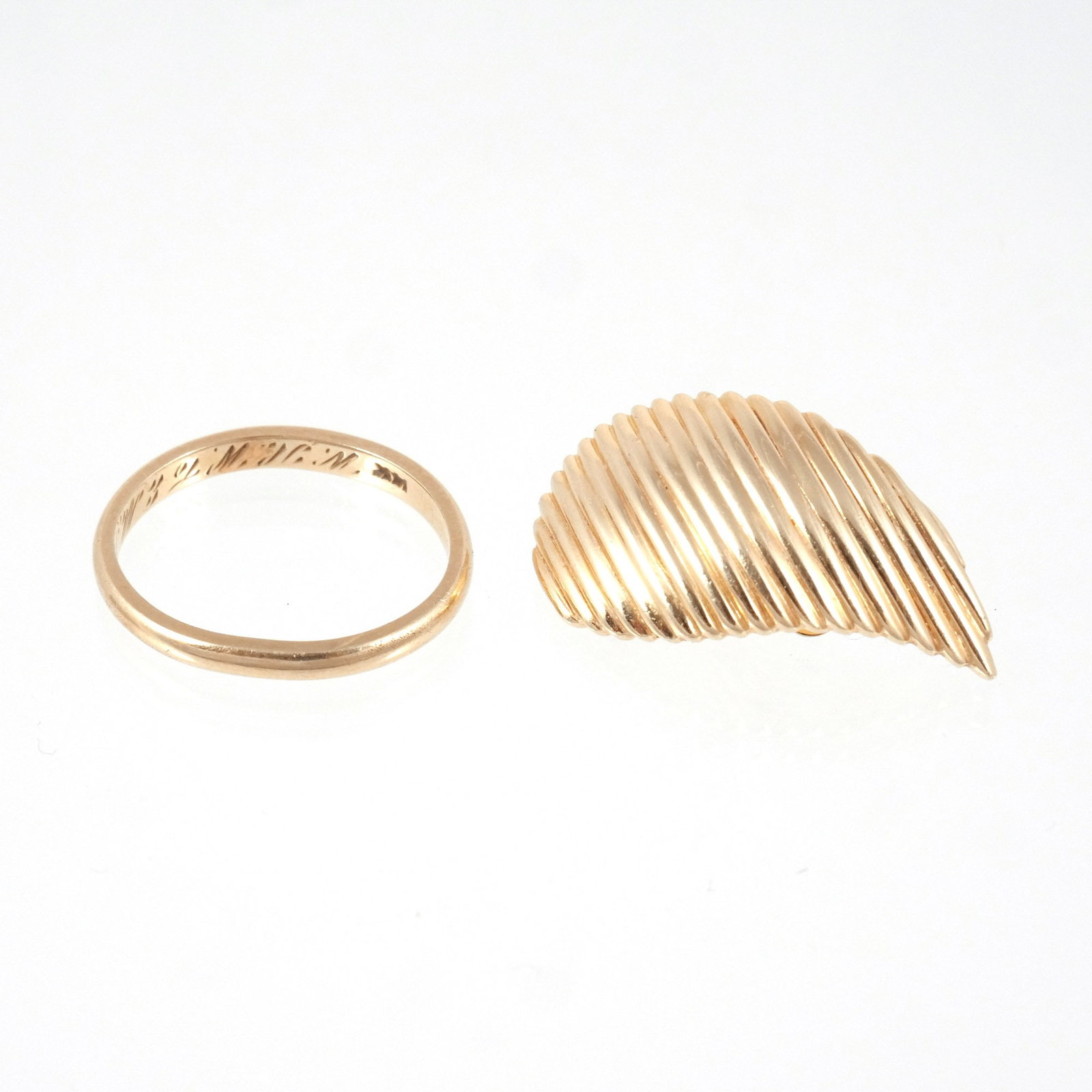 (2pc) MISC. 14K GOLD JEWELRY (1 of 5)