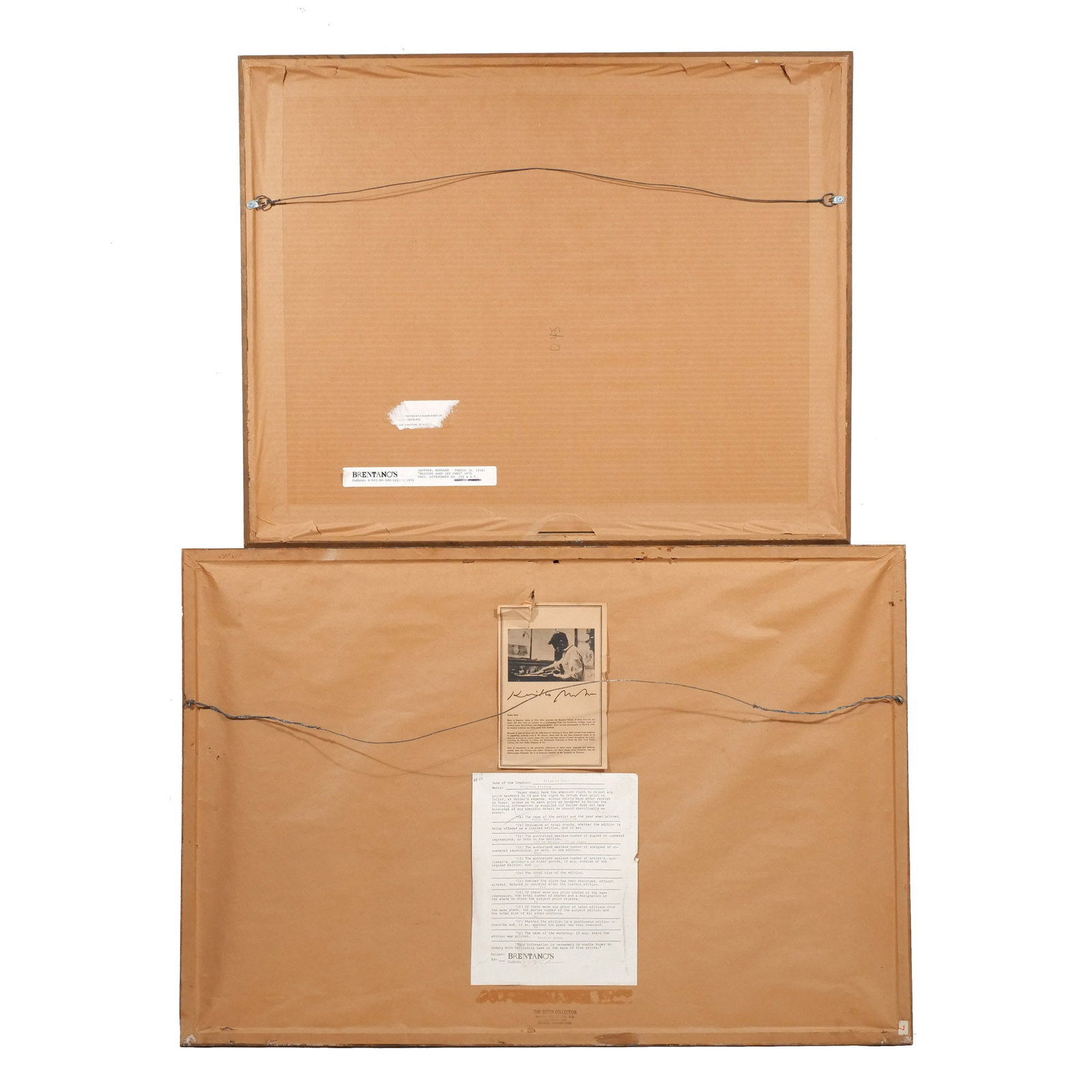 (2pc) LARGE COLORED LITHOGRAPHS - 8