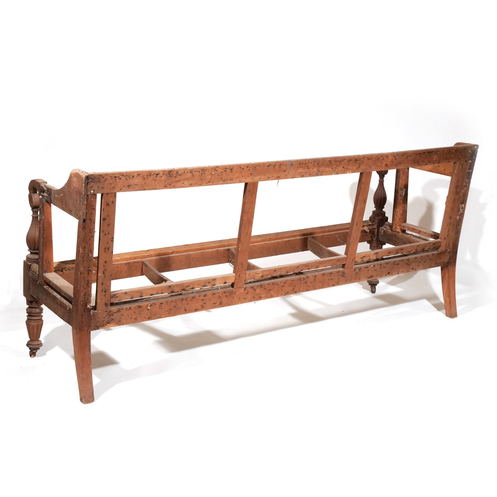 AMERICAN CLASSICAL WALNUT SOFA - 12