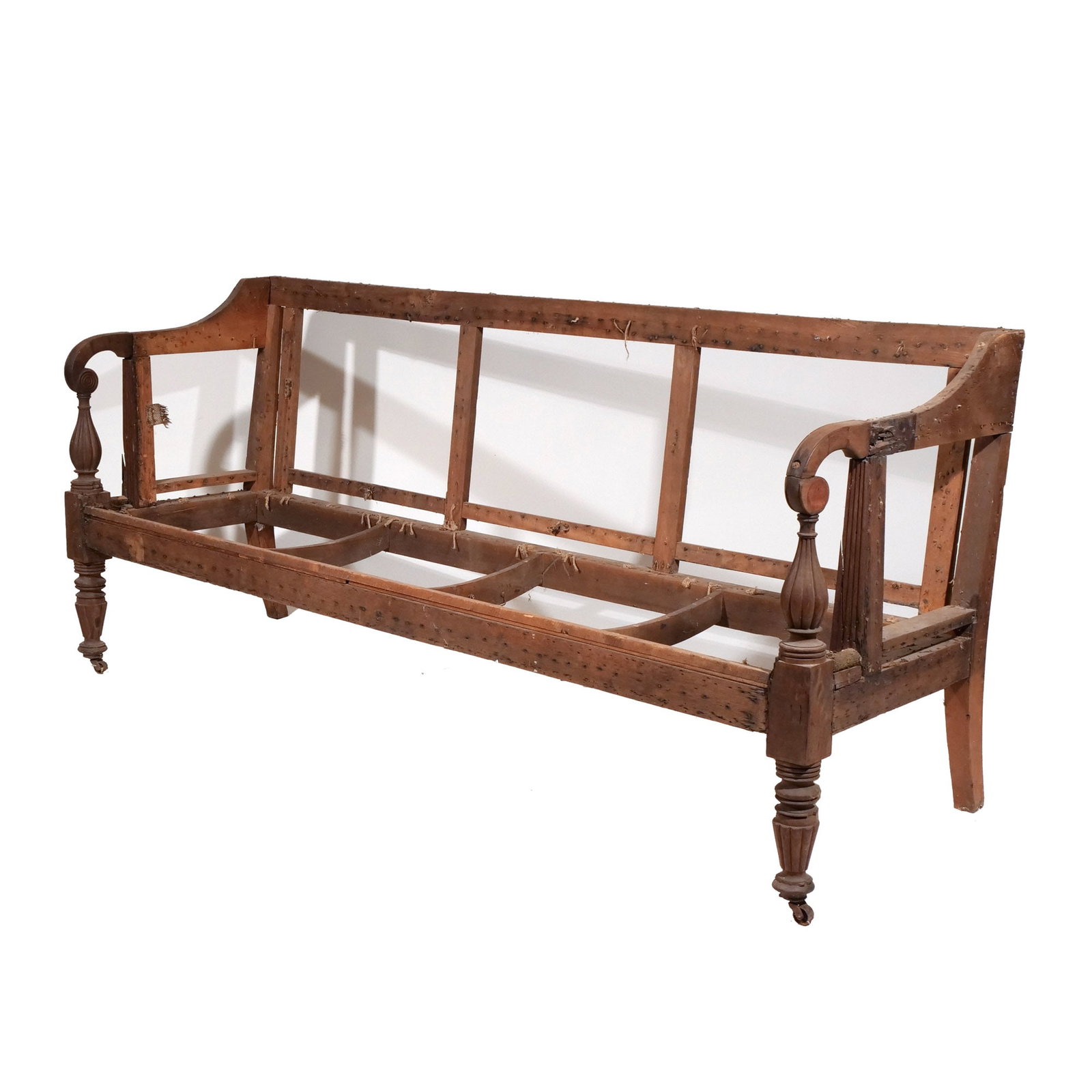 AMERICAN CLASSICAL WALNUT SOFA - 3