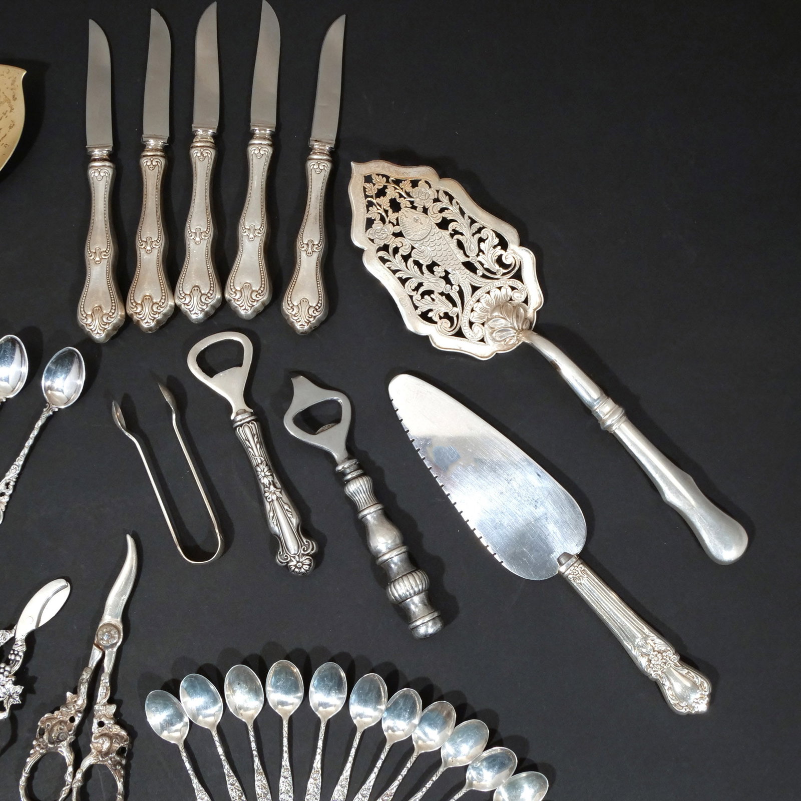 (53pc) MISC. MOSTLY STERLING SILVER FLATWARE - 5