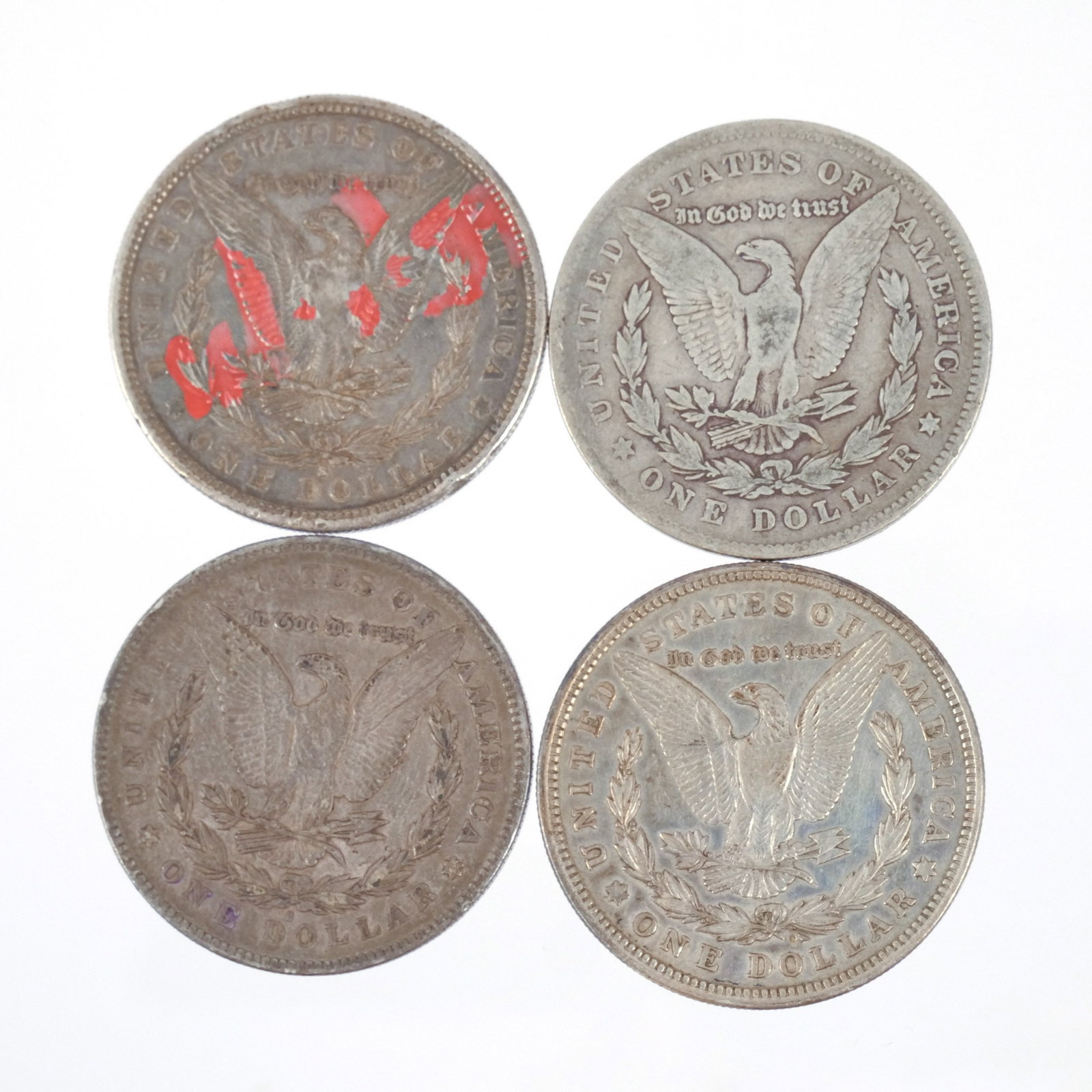 (7pc) MORGAN SILVER DOLLARS - 5