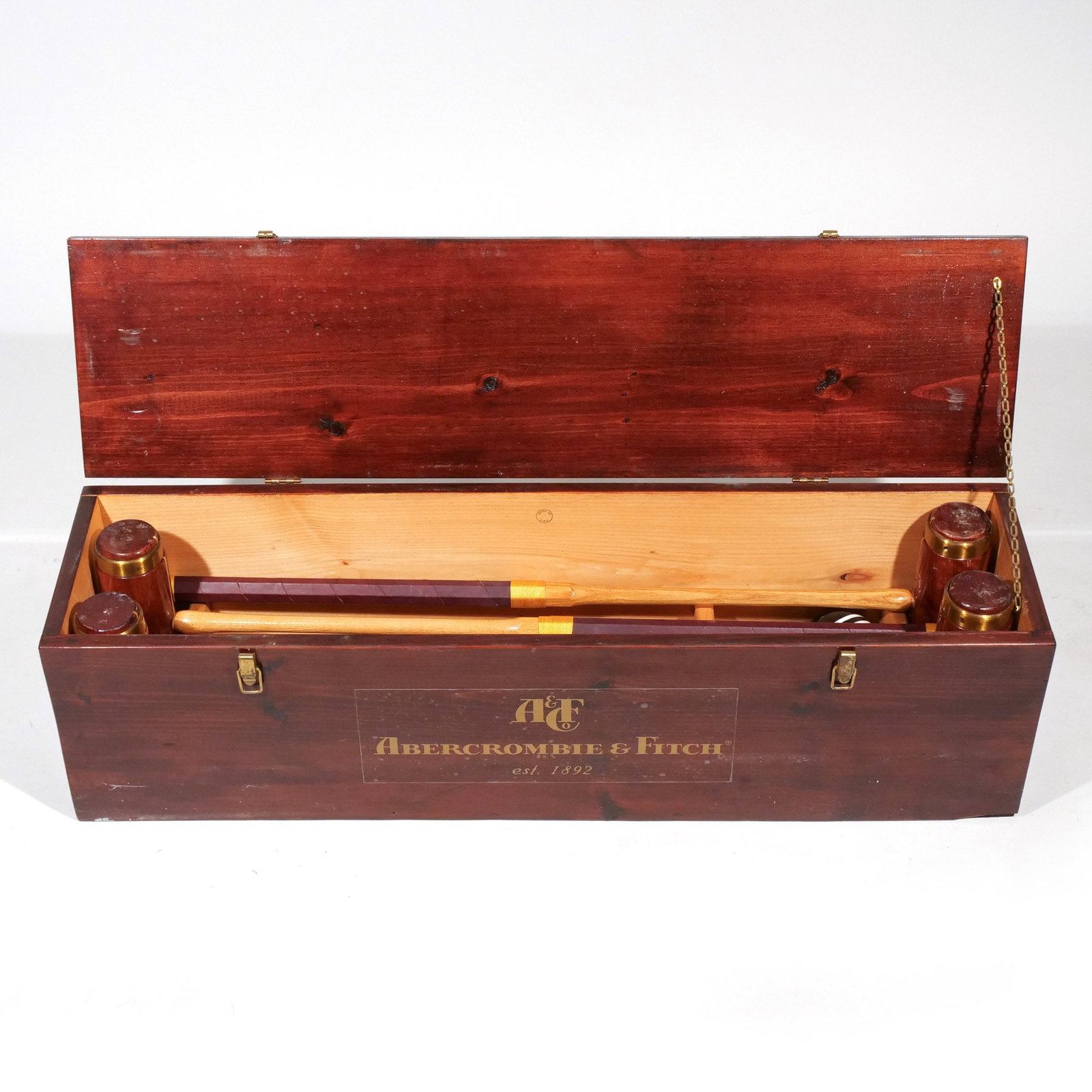 BOXED ABERCOMBIE & FITCH LAWN CROQUET SET (1 of 8)