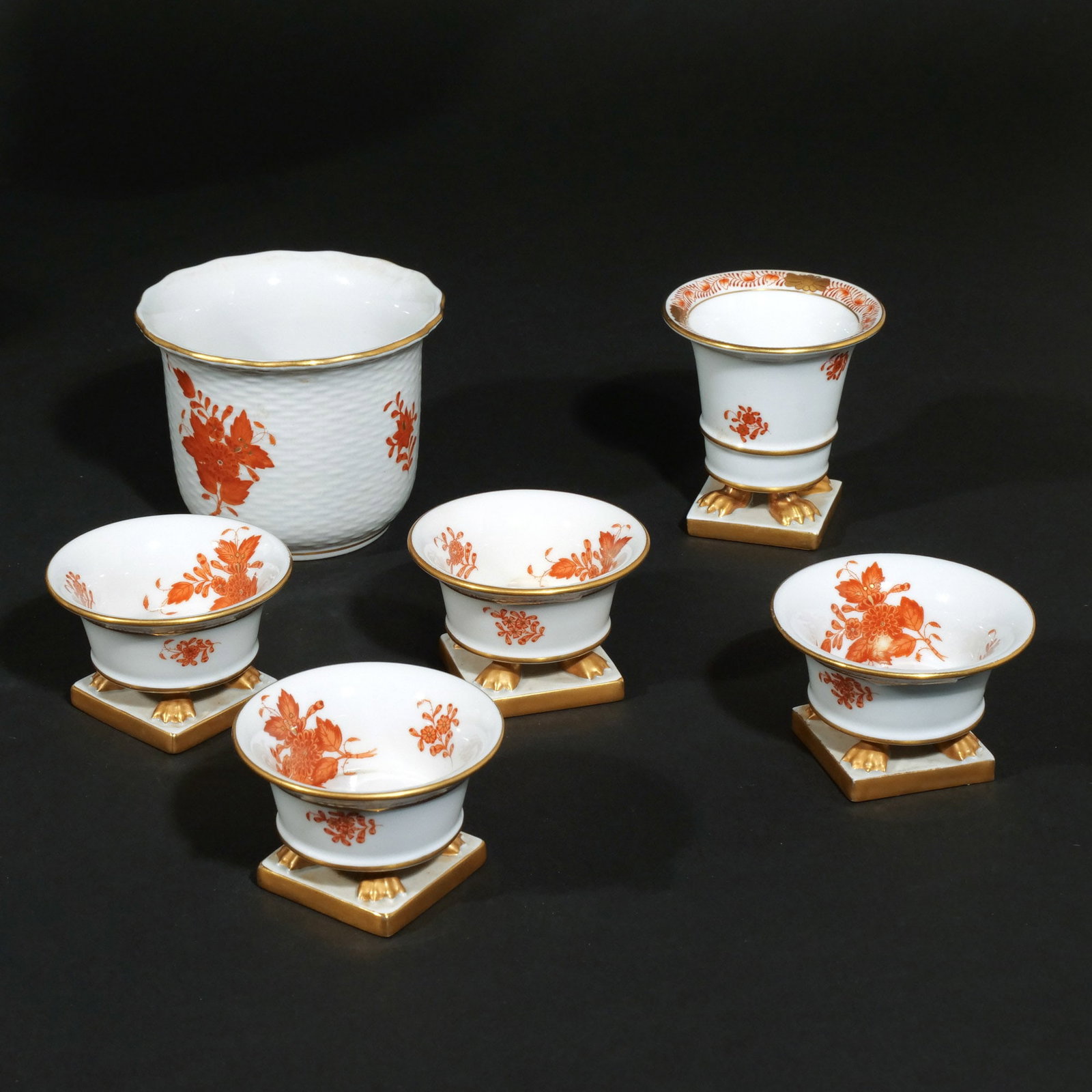 (19pc) MISC. HEREND TABLEWARE - 2