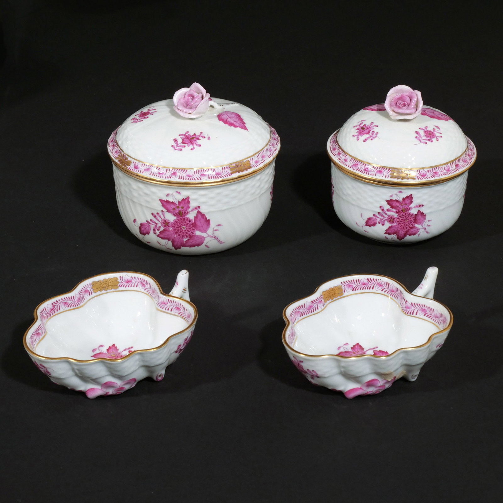 (19pc) MISC. HEREND TABLEWARE - 4