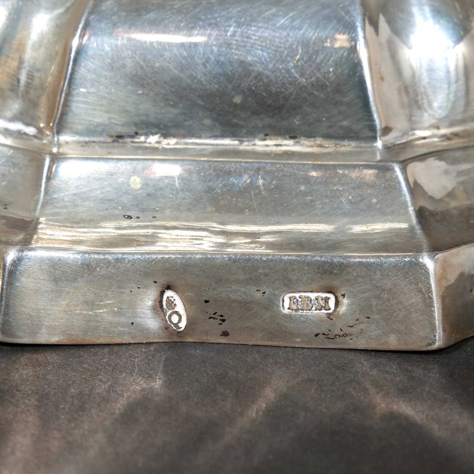 PAIR 18th C. GERMAN SILVER CANDLESTICKS - 6