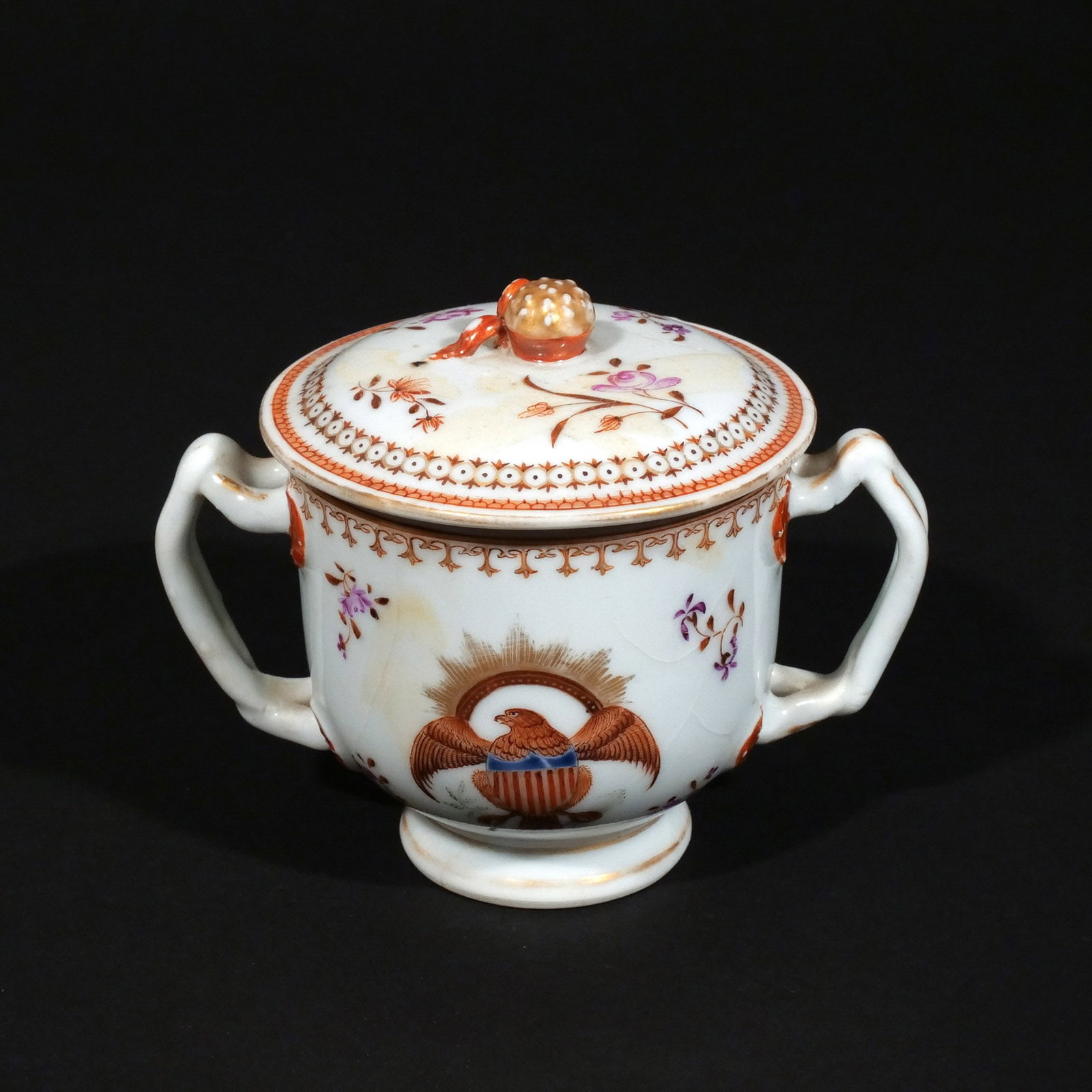 (10pc) CHINESE EXPORT AMERICAN EAGLE TEA SET - 12