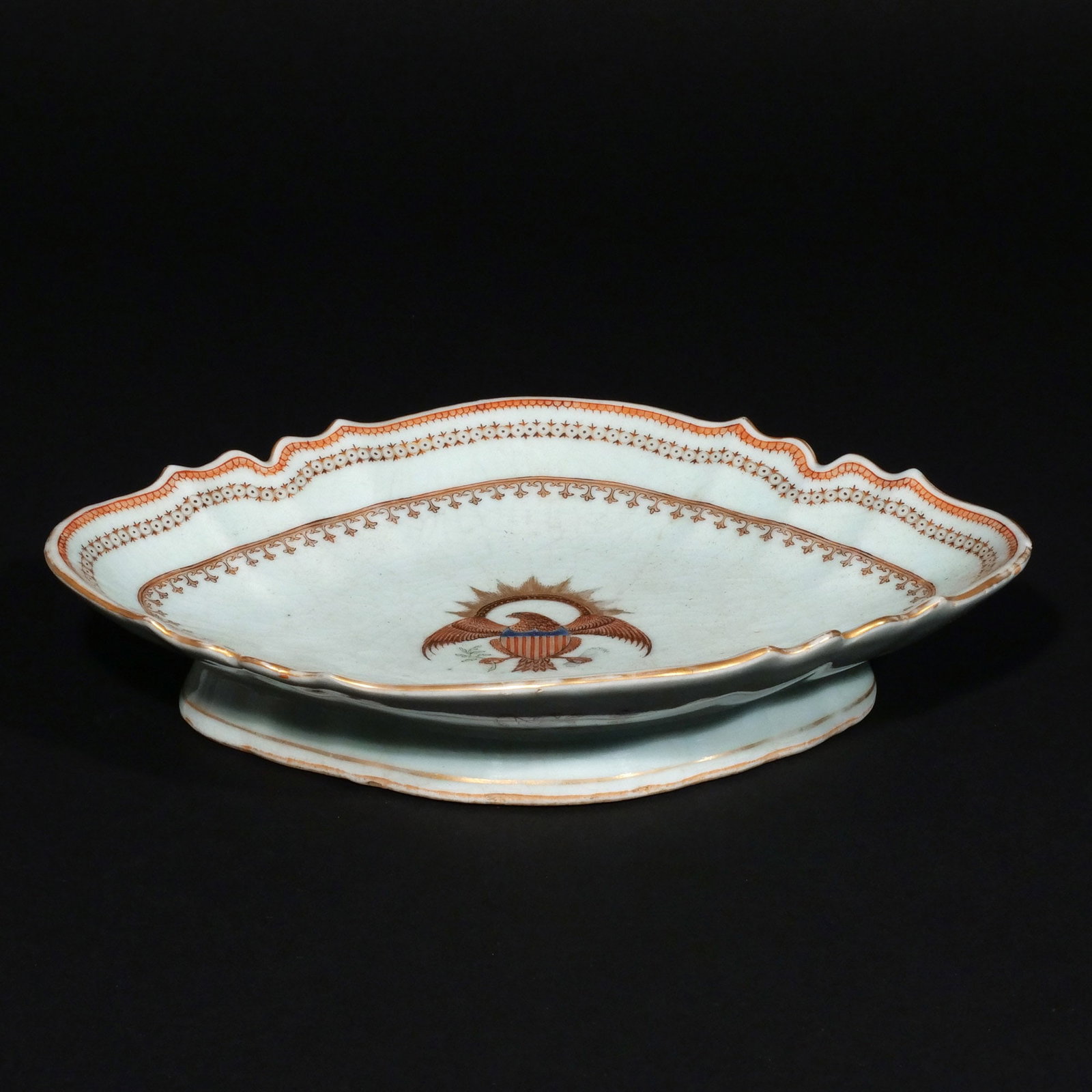 (10pc) CHINESE EXPORT AMERICAN EAGLE TEA SET - 13