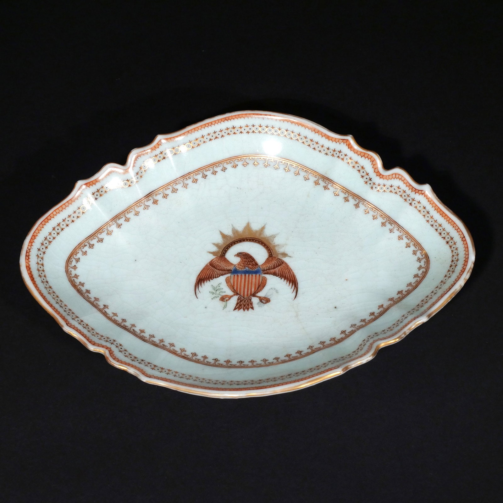 (10pc) CHINESE EXPORT AMERICAN EAGLE TEA SET - 14