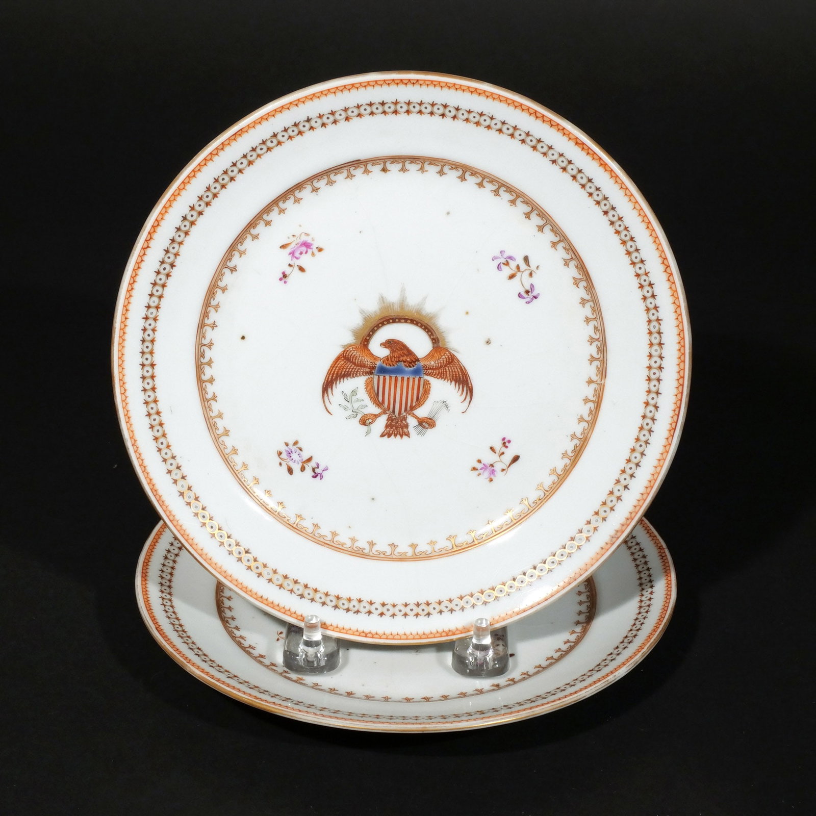 (10pc) CHINESE EXPORT AMERICAN EAGLE TEA SET - 17