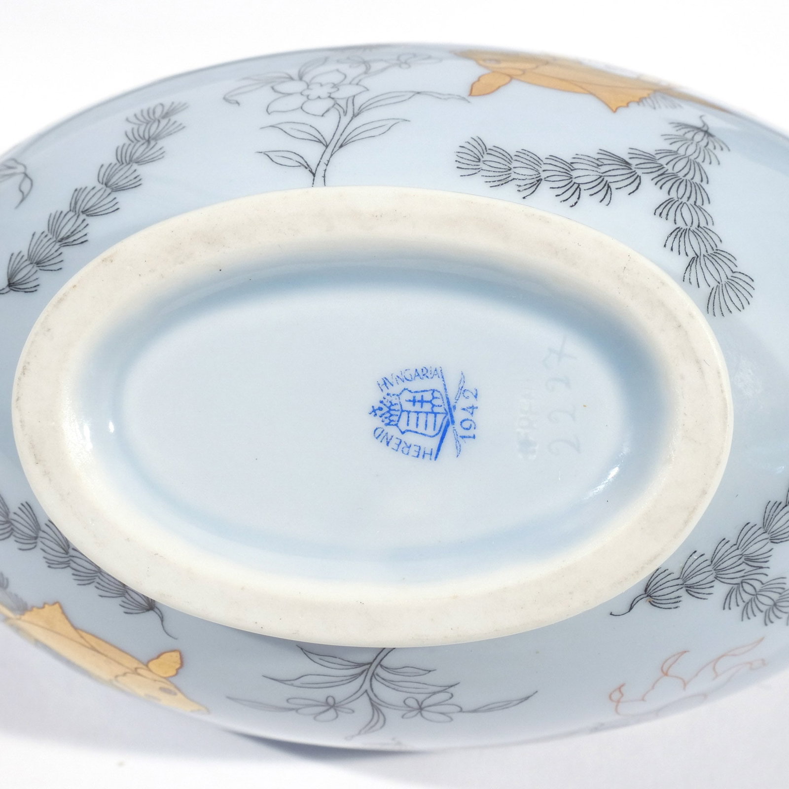 (23pc) RARE HEREND 'POISSON' FISH SET - 10