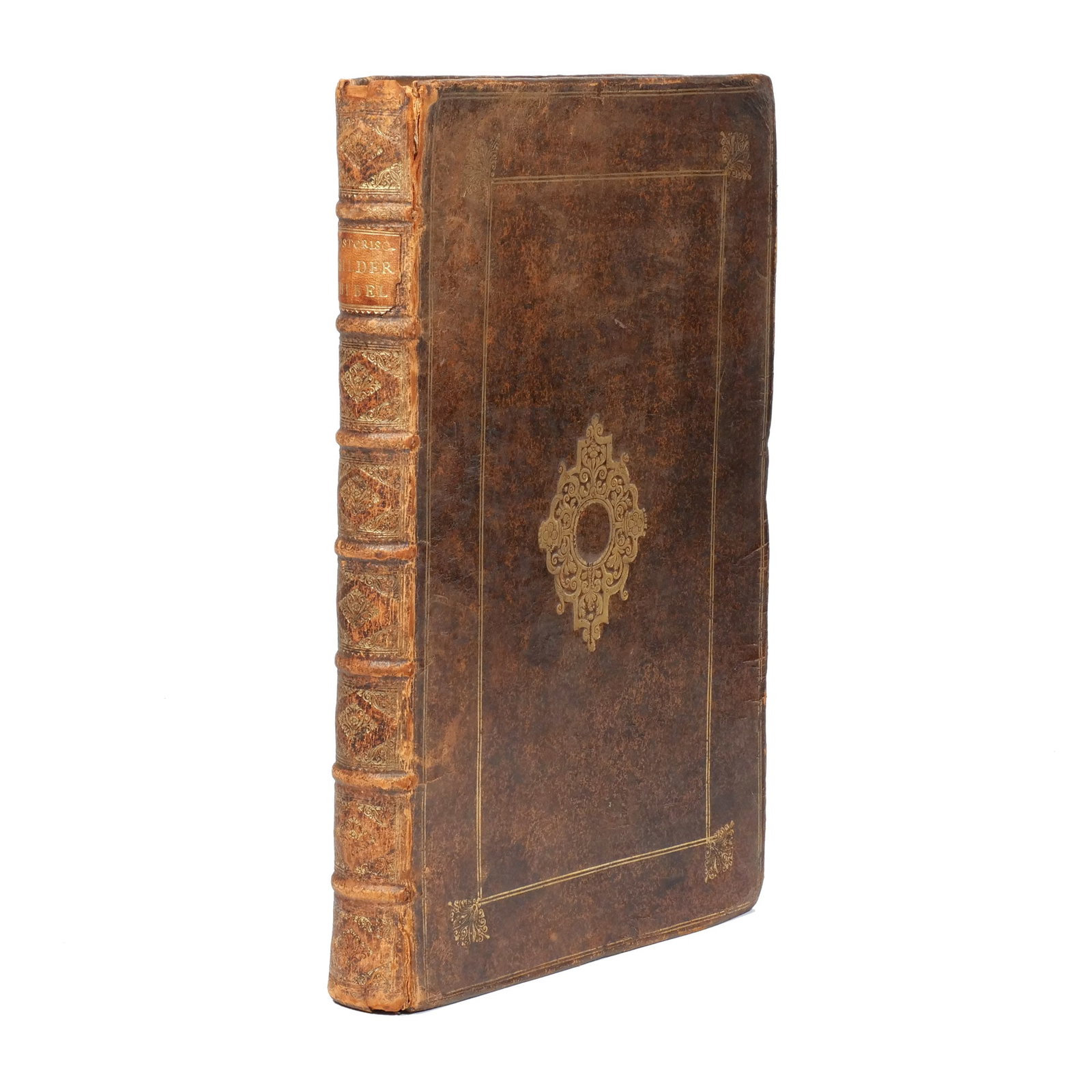 KRAUSS, JOH. ULRICH (1655-1719): Historischer Bilderbibel (Bilder-Bibel) Erster Theil. Augsburg: Johann Ulrich Kraussen, 1705. Five parts in one Volume, with 5 engraved title-pages, 5 engraved frontispieces, and 136 engraved plates. 