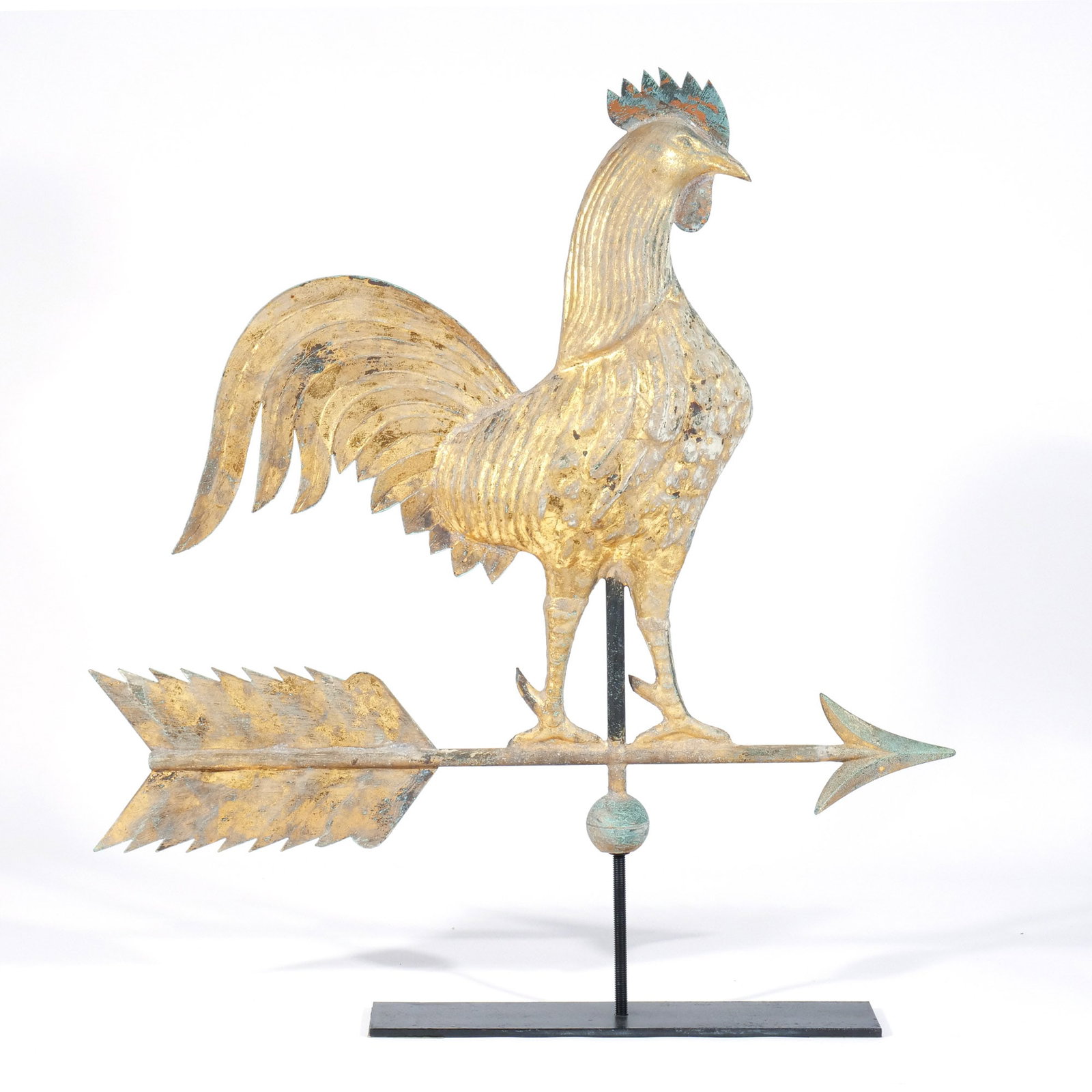 AMERICAN FULL-BODIED ROOSTER WEATHERVANE (1 of 11)