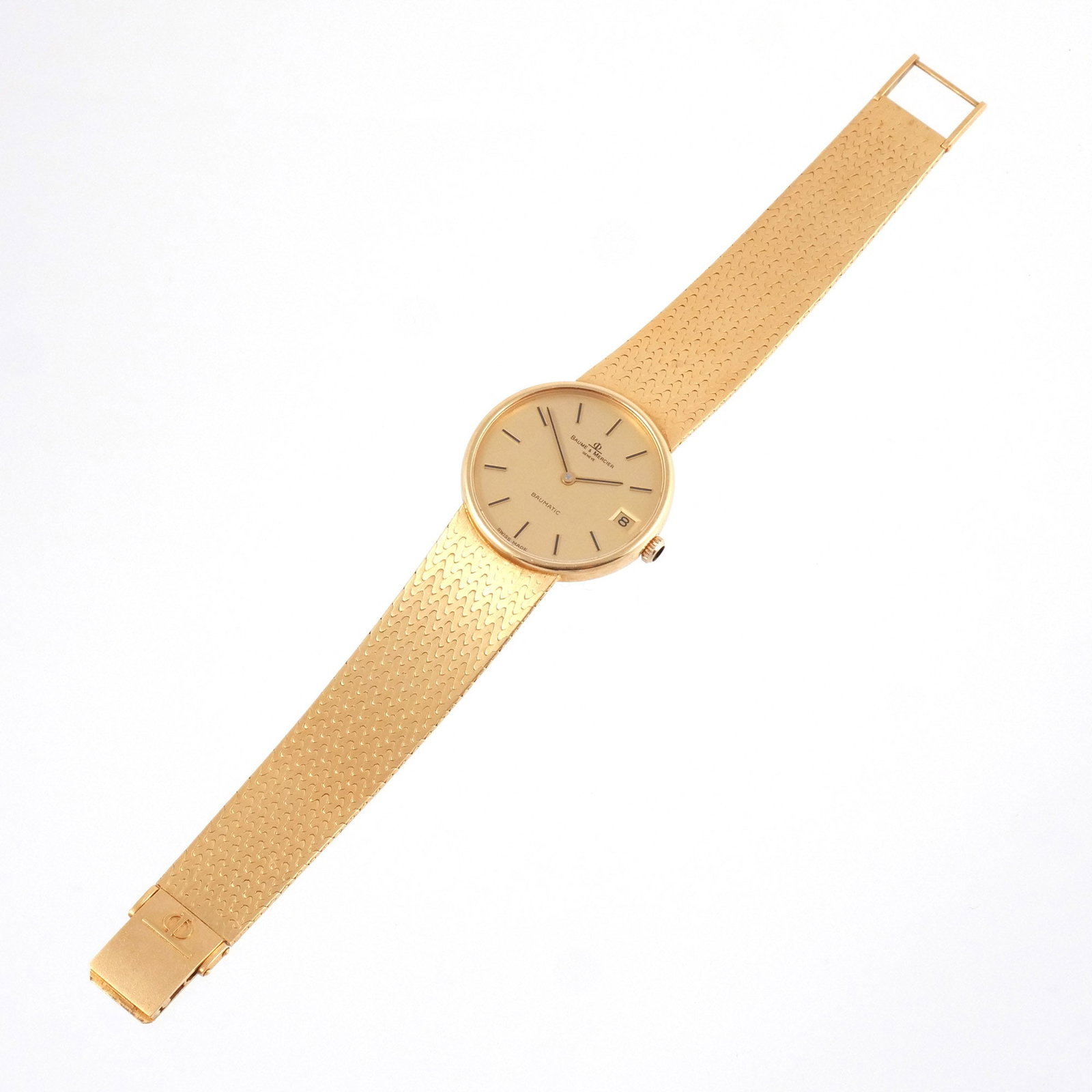 BAUME & MERCIER 'BAUMATIC' 18K GOLD WATCH (1 of 11)