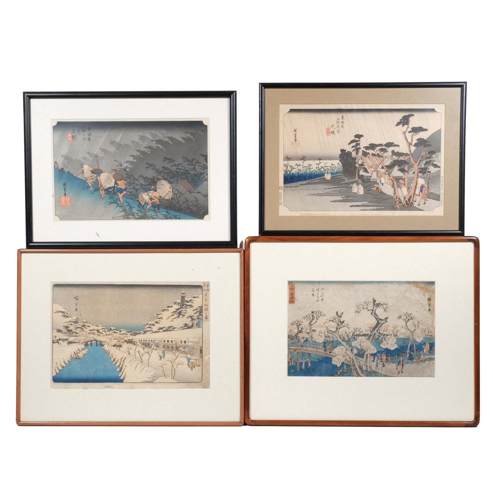 (4pc) UTAGAWA HIROSHIGE (Japanese, 1797-1858) (1 of 20)