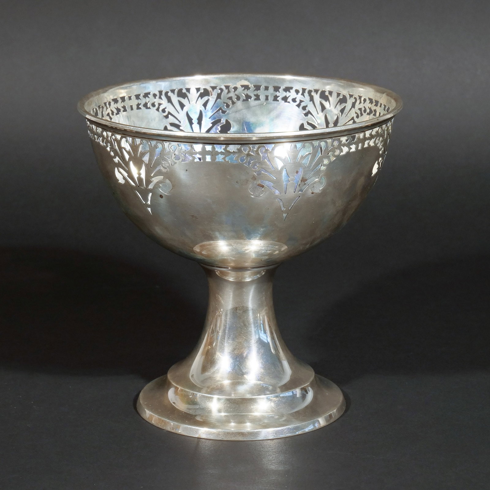 STERLING SILVER GOBLET-FORM FOOTED BOWL (1 of 5)