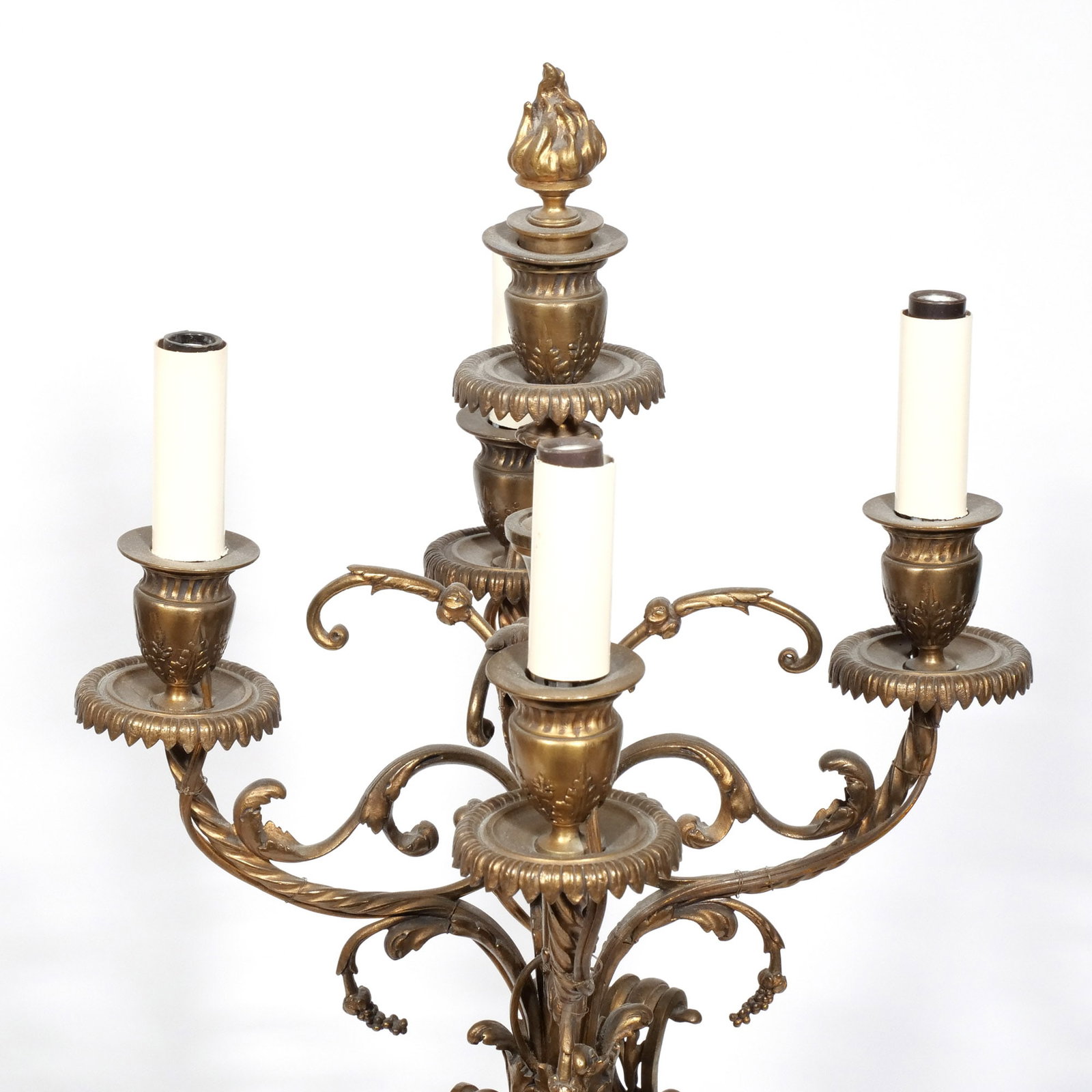 (3pc) MITCHELL VANCE & CO. ORMOLU CLOCK GARNITURE - 19