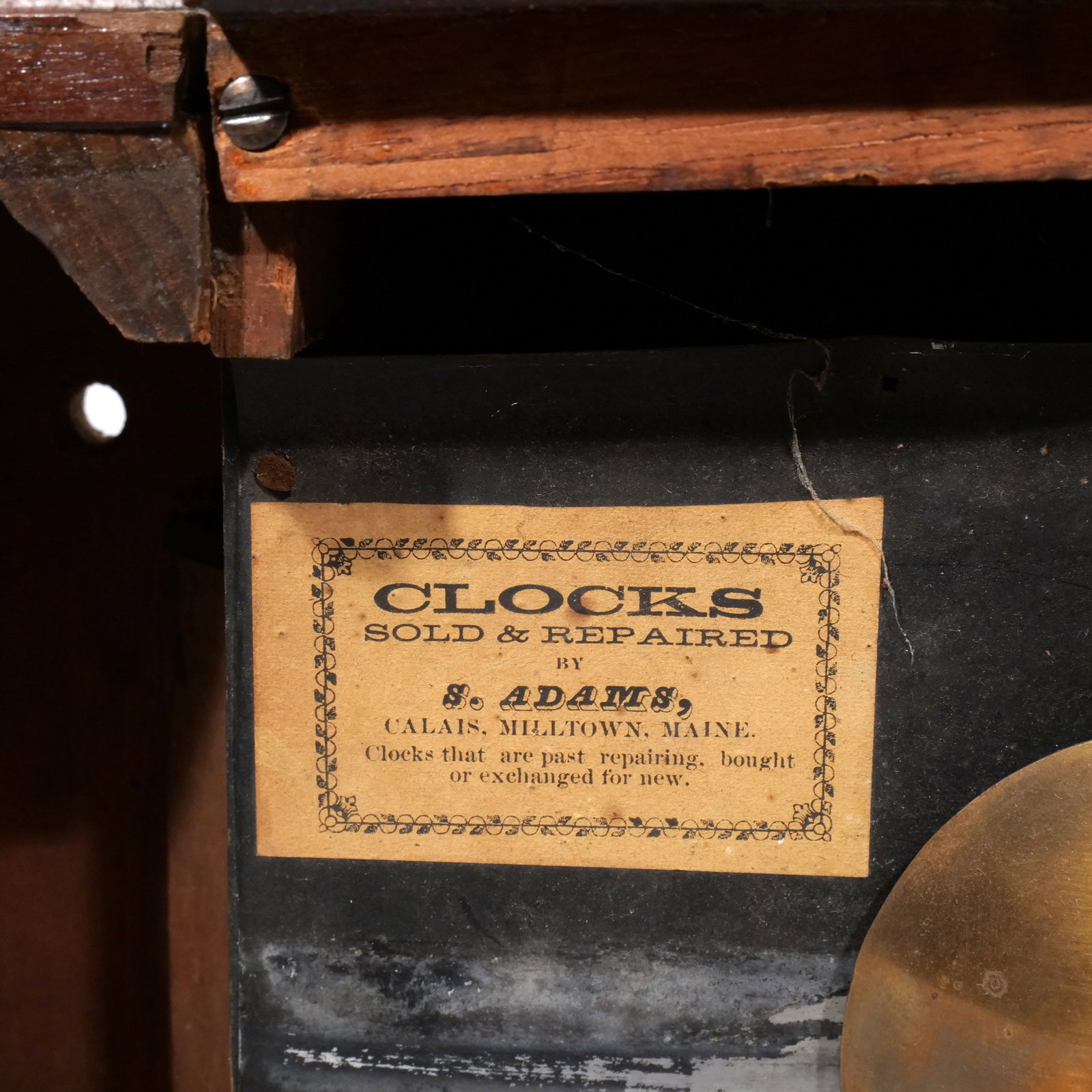 ELNATHAN TABER BANJO CLOCK - 9