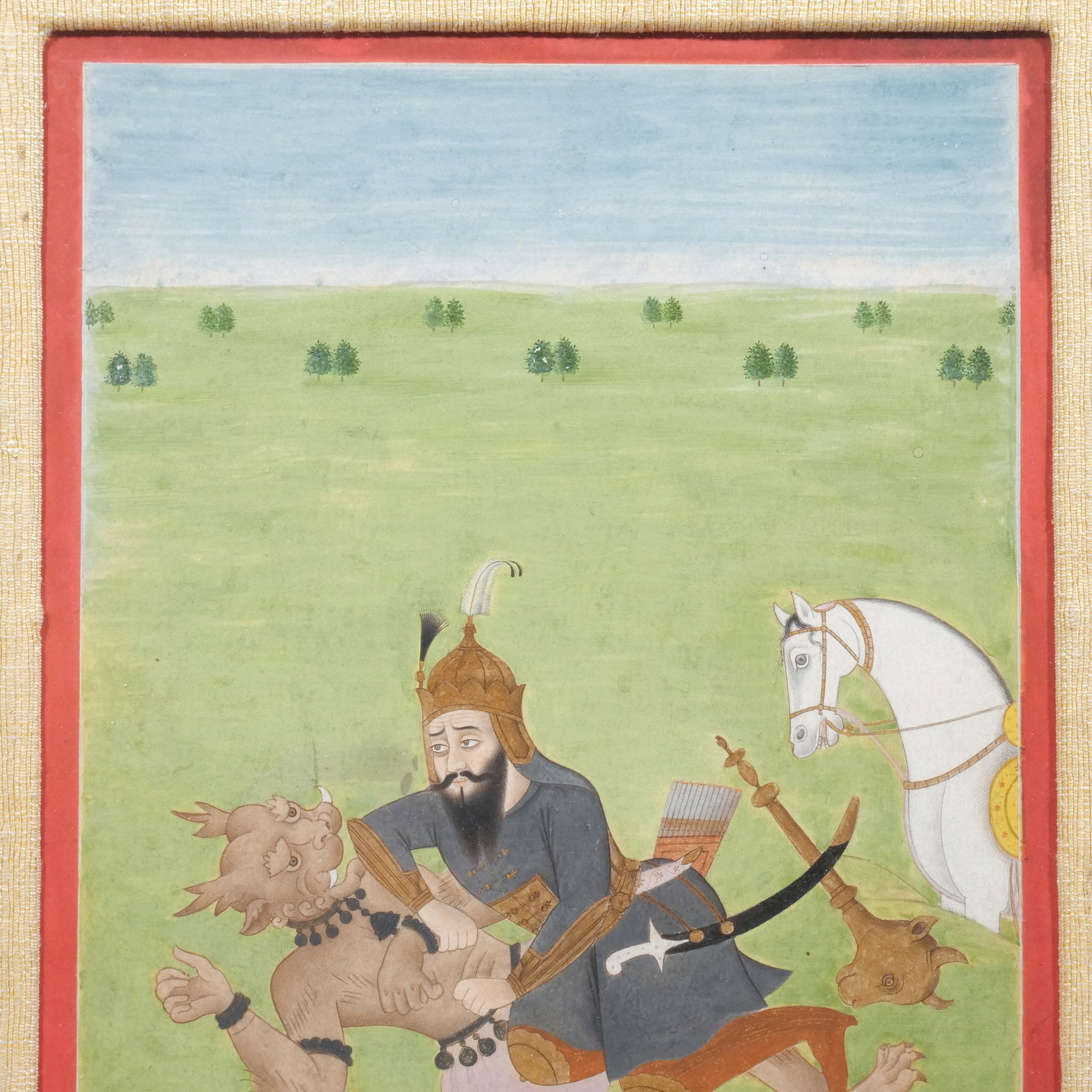 (2pc) INDIAN MANUSCRIPT ILLUSTRATIONS - 11