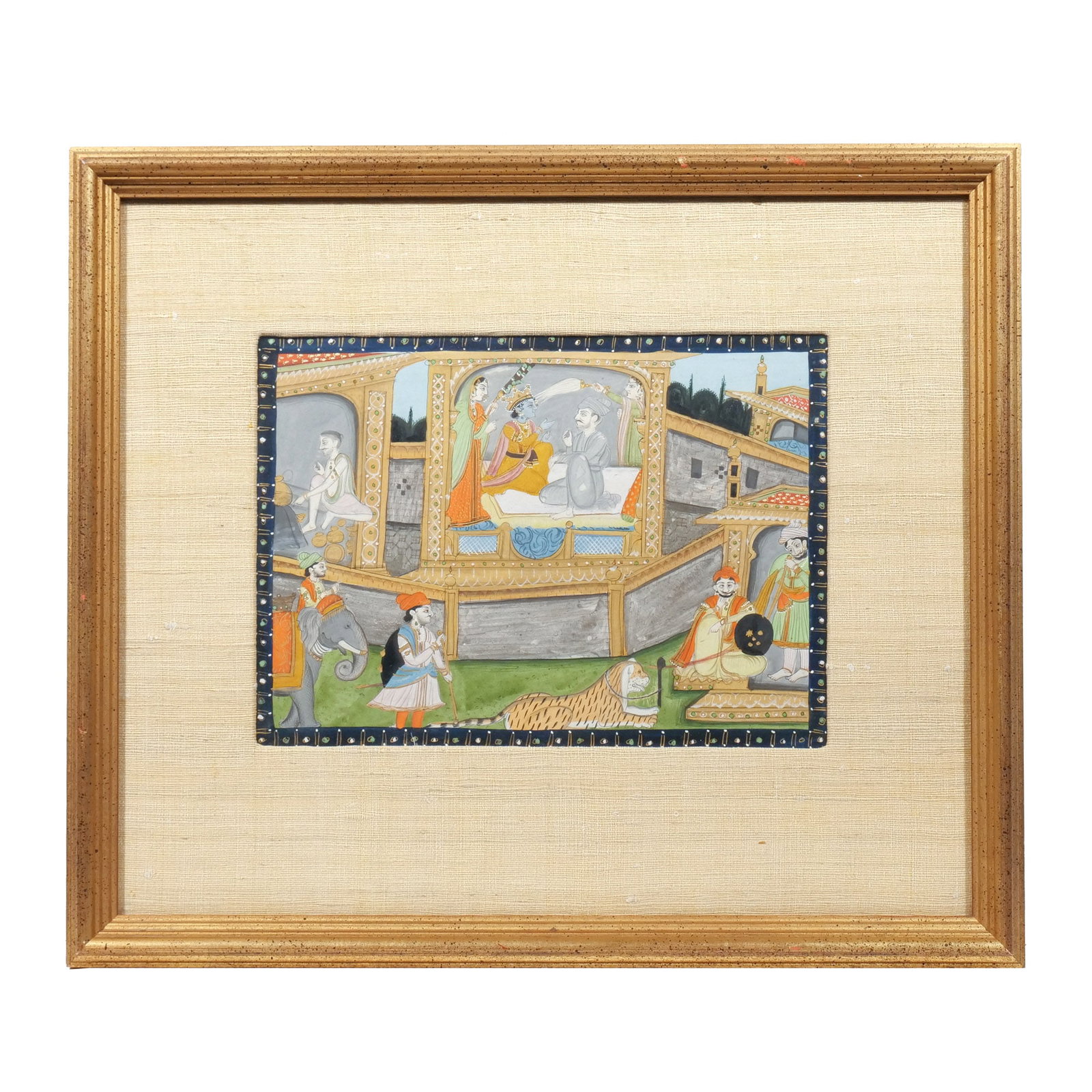 (2pc) INDIAN MANUSCRIPT ILLUSTRATIONS - 2