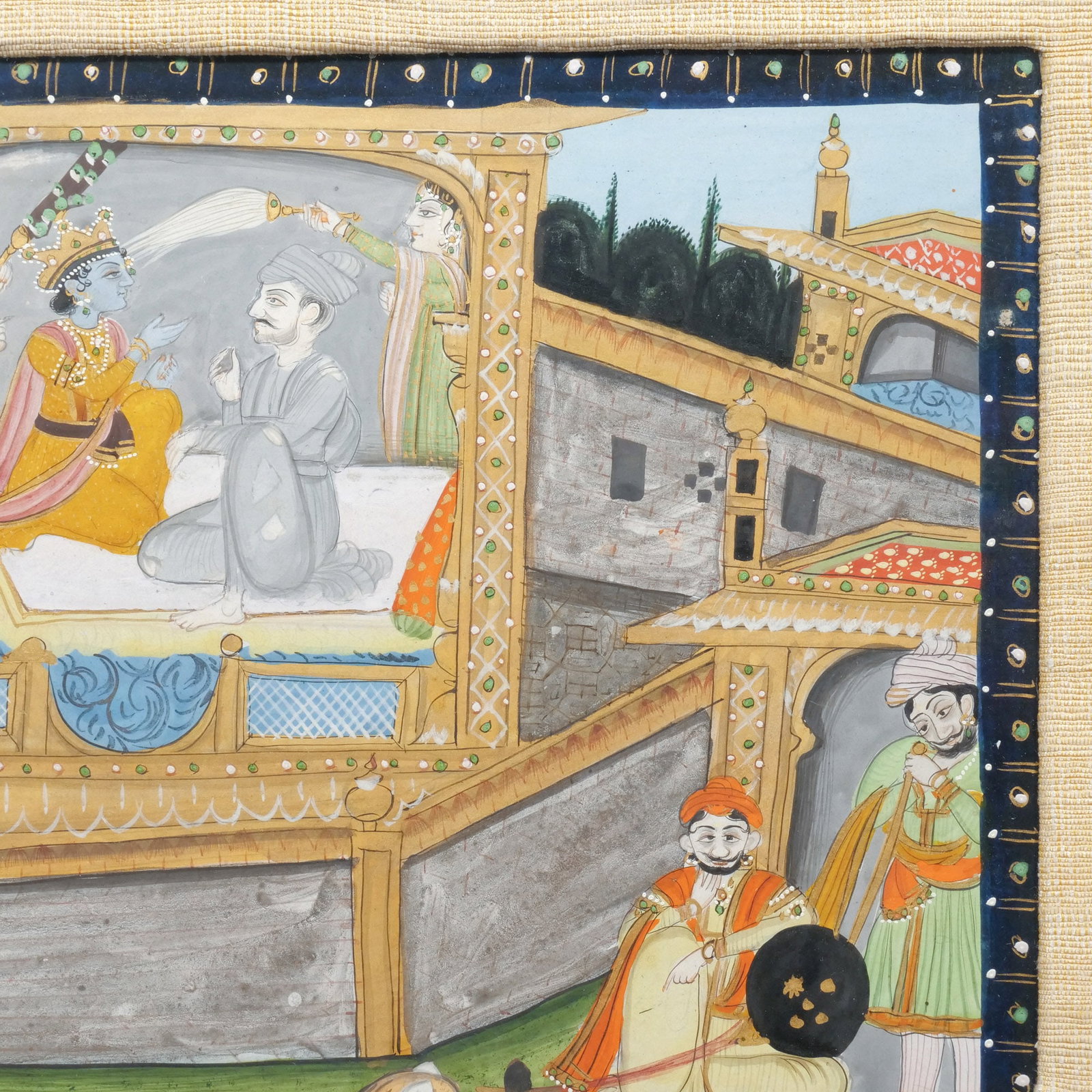 (2pc) INDIAN MANUSCRIPT ILLUSTRATIONS - 4