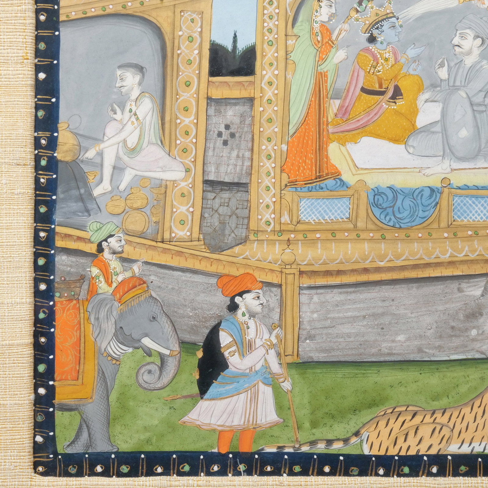 (2pc) INDIAN MANUSCRIPT ILLUSTRATIONS - 6