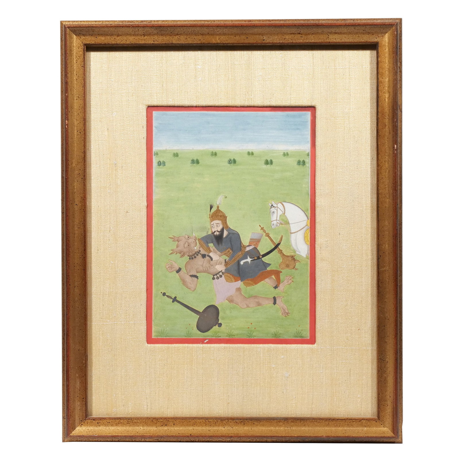 (2pc) INDIAN MANUSCRIPT ILLUSTRATIONS - 8