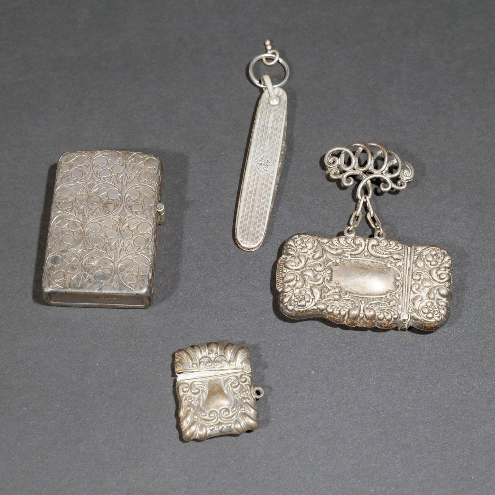 (11pc) MISC. STERLING SILVER DRESSING ITEMS - 2