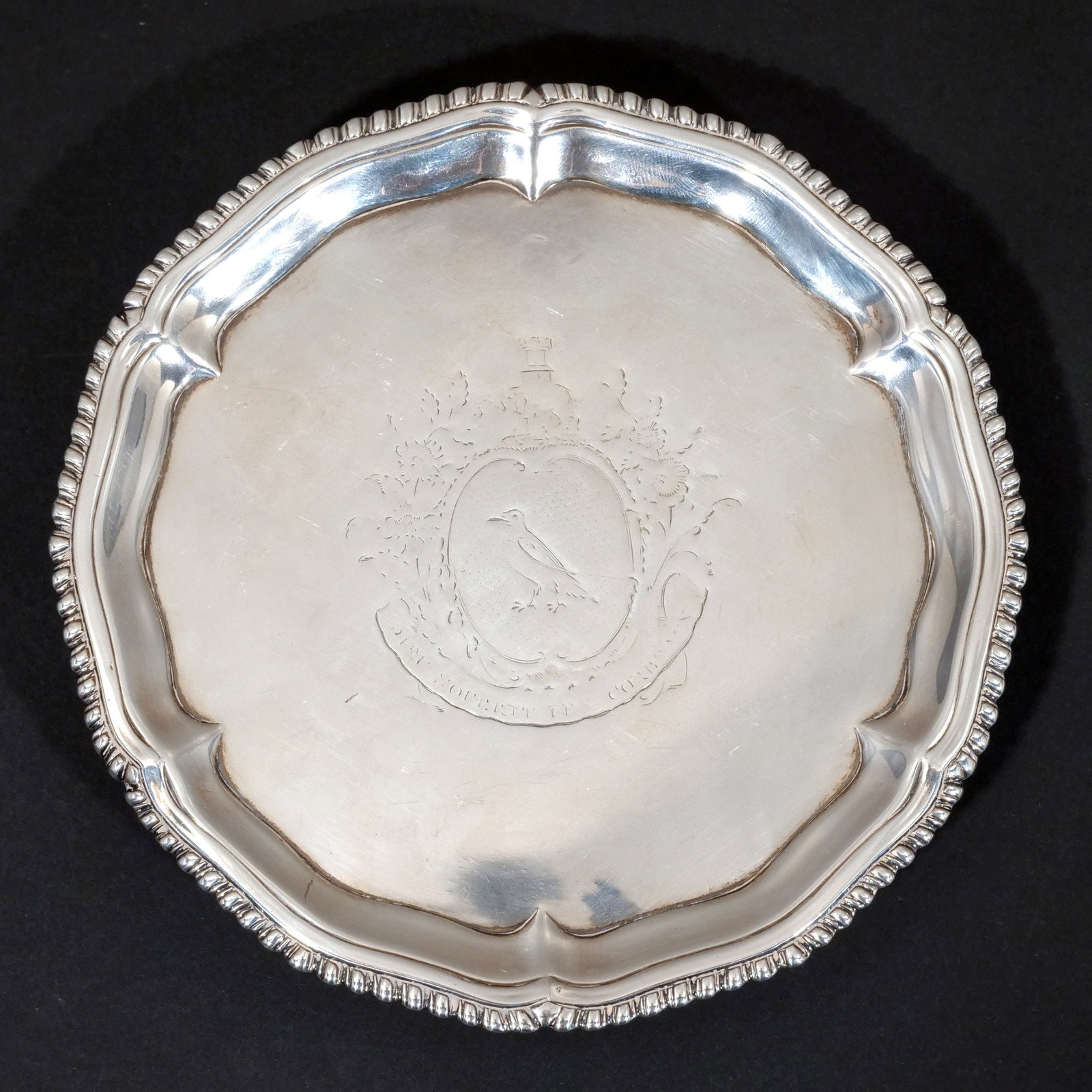GEORGE II SILVER SALVER (1 of 5)