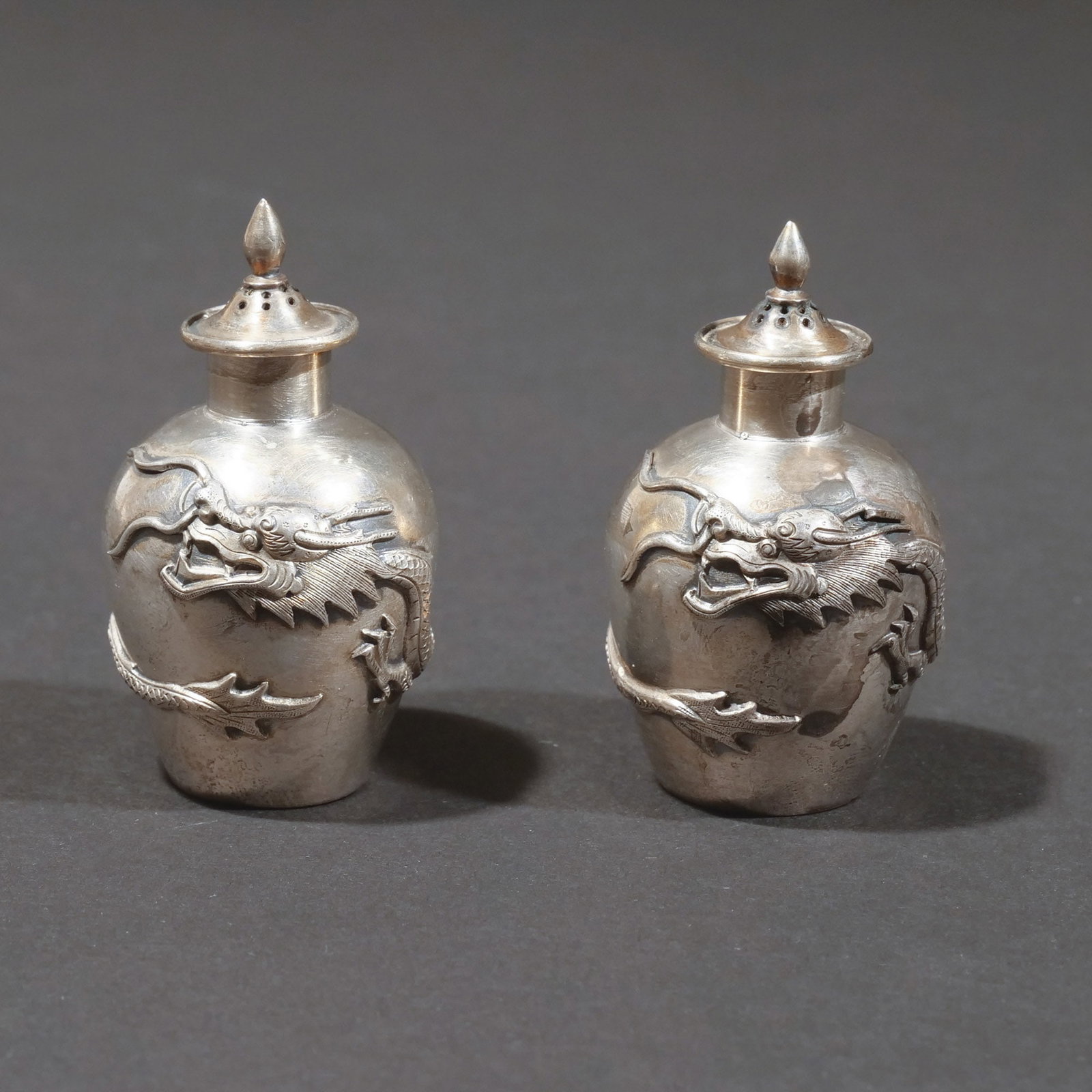 (12pc) MISC. SMALL CHINESE EXPORT SILVER - 2
