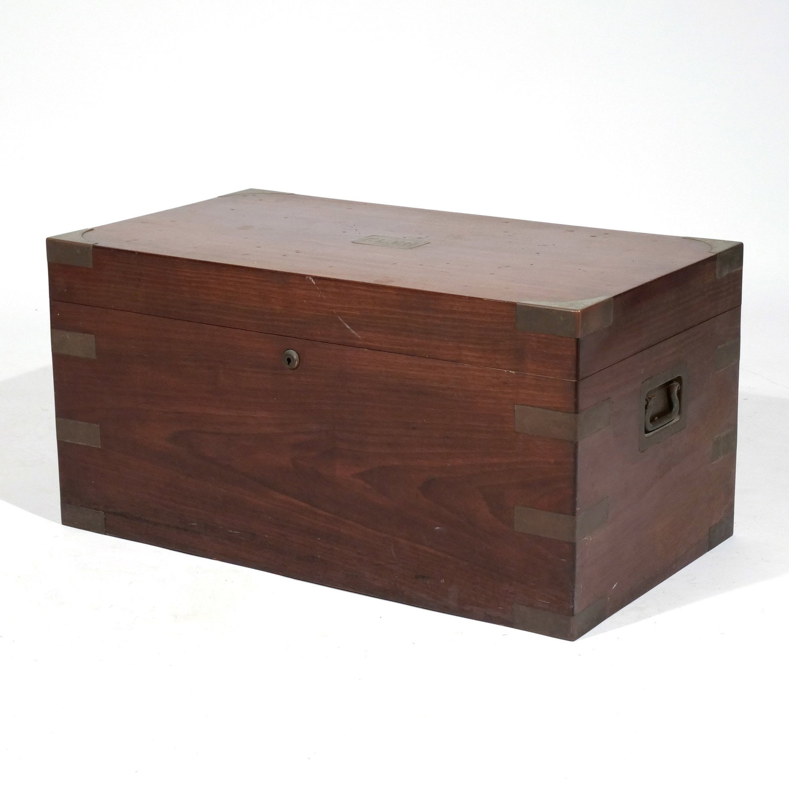 LARGE BENSON & HEDGES HUMIDOR: Late 19th / early 20th century h. 14-1/8 w. 25-1/8 d. 12-1/2 in. Provenance: The estate of noted artist and author Edward Giobbi (1926-2026), Katonah, NY [In Situ Item] This item will not be on