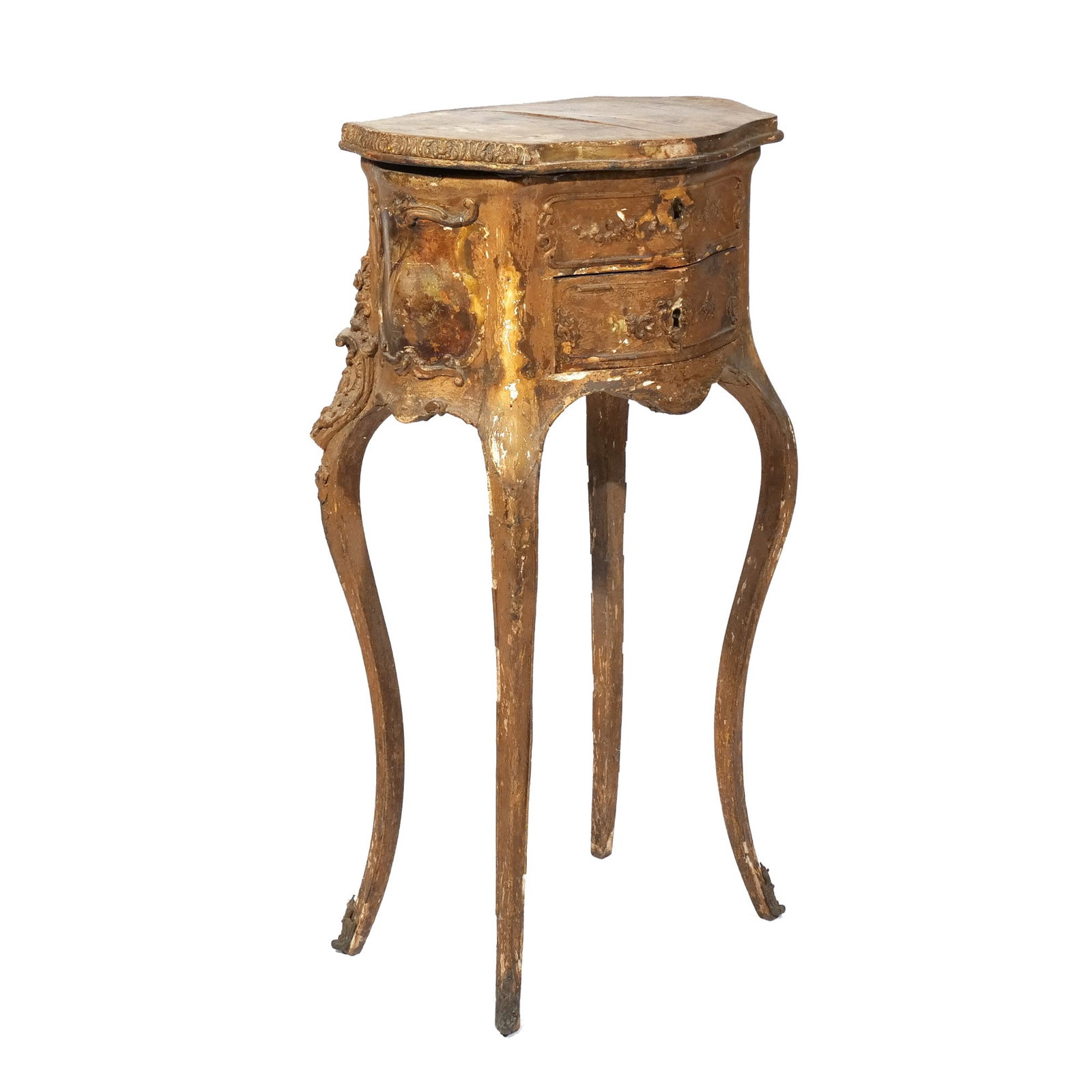 ITALIAN BOMBE PAINTED SIDE TABLE (1 of 8)