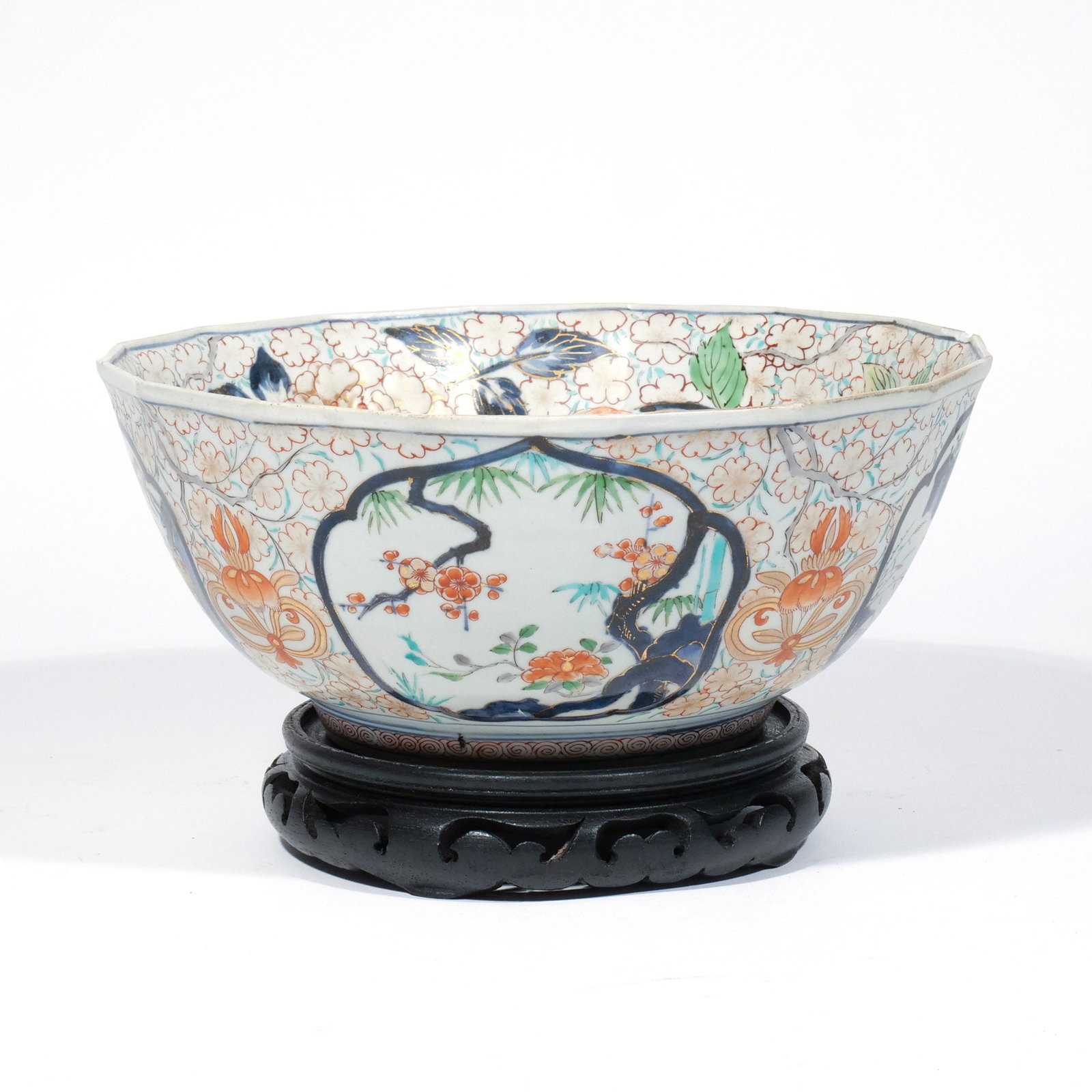 JAPANESE ARITA PORCELAIN BOWL: Late 19th-century Meiji period h. 5 dia. 12 in. Provenance: Landmark Hoyt Homestead, Pound Ridge, NY [In Situ Item] This item will not be on display in our saleroom during our preview period. If you w