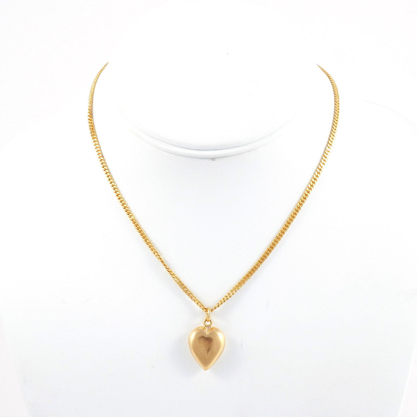 22K GOLD NECKLACE with HEART PENDANT (1 of 7)