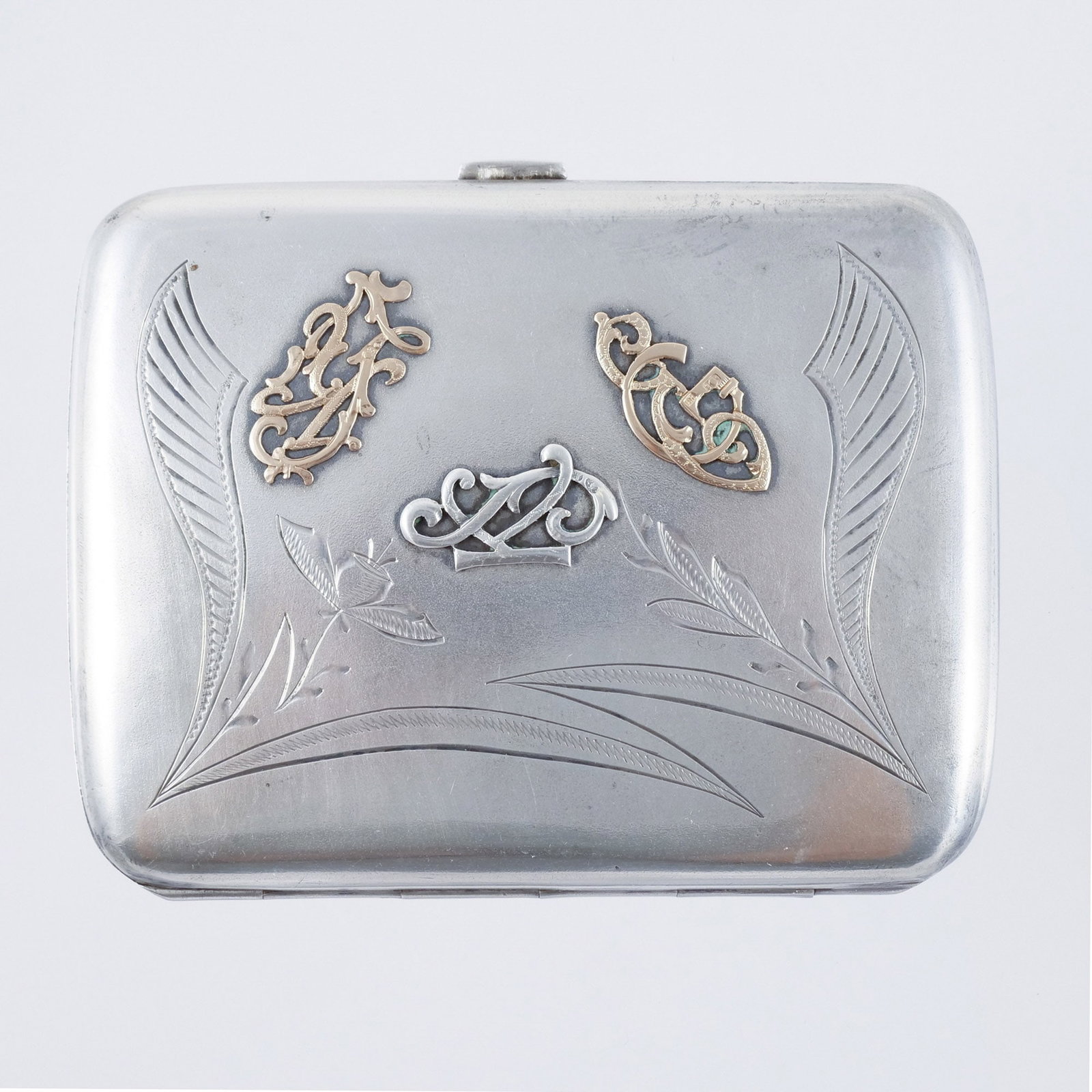 POLISH / RUSSIAN .800 SILVER & GOLD CIGARETTE CASE (1 of 8)