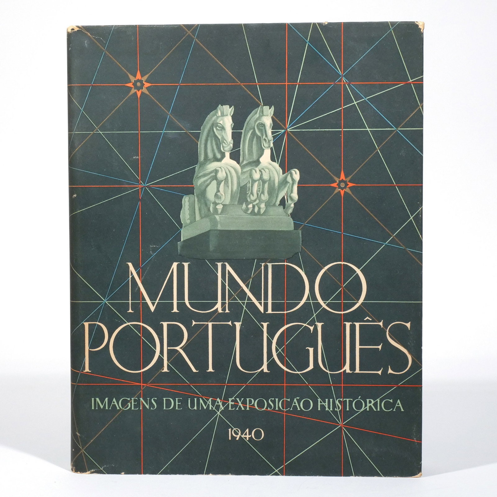 MUNDO PORTUGUES: IMAGENS DE UMA EXPOSICAO HISTORIC: Imagens de uma Exposicao Historica.1940', Secretariado Nacional de Informacao (SNI), Lisbon, 1956, with inscription to the former United States Ambassador to Portugal, original dust jacket h. 14-1/2