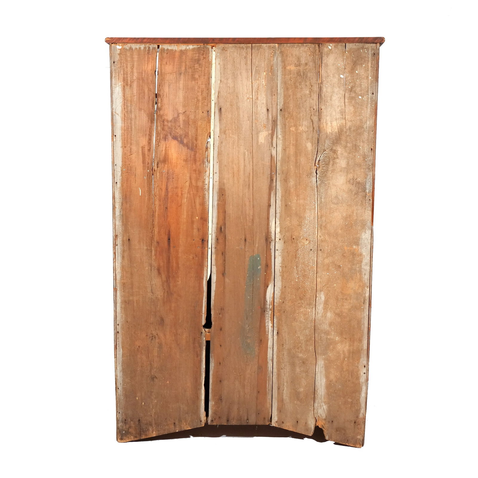 PINE STEP BACK PEWTER CUPBOARD - 7