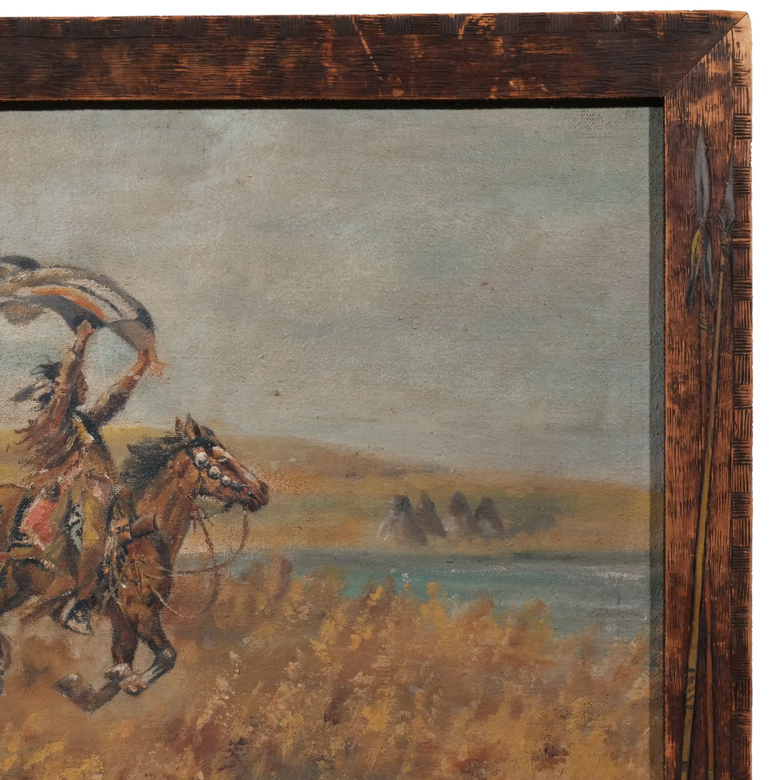 (2pc) NATIVE AMERICAN SUBJECT WALL ART - 11