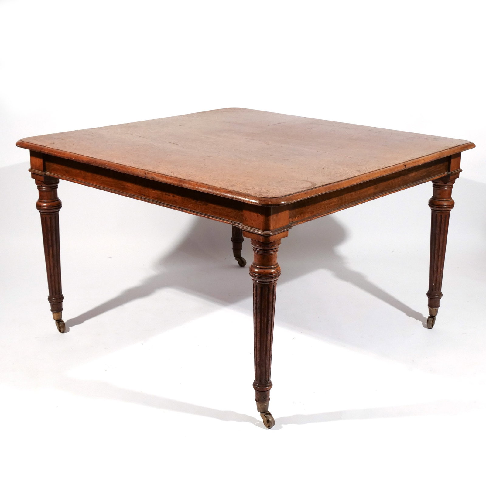 AMERICAN OAK SQUARE DINING TABLE - 2