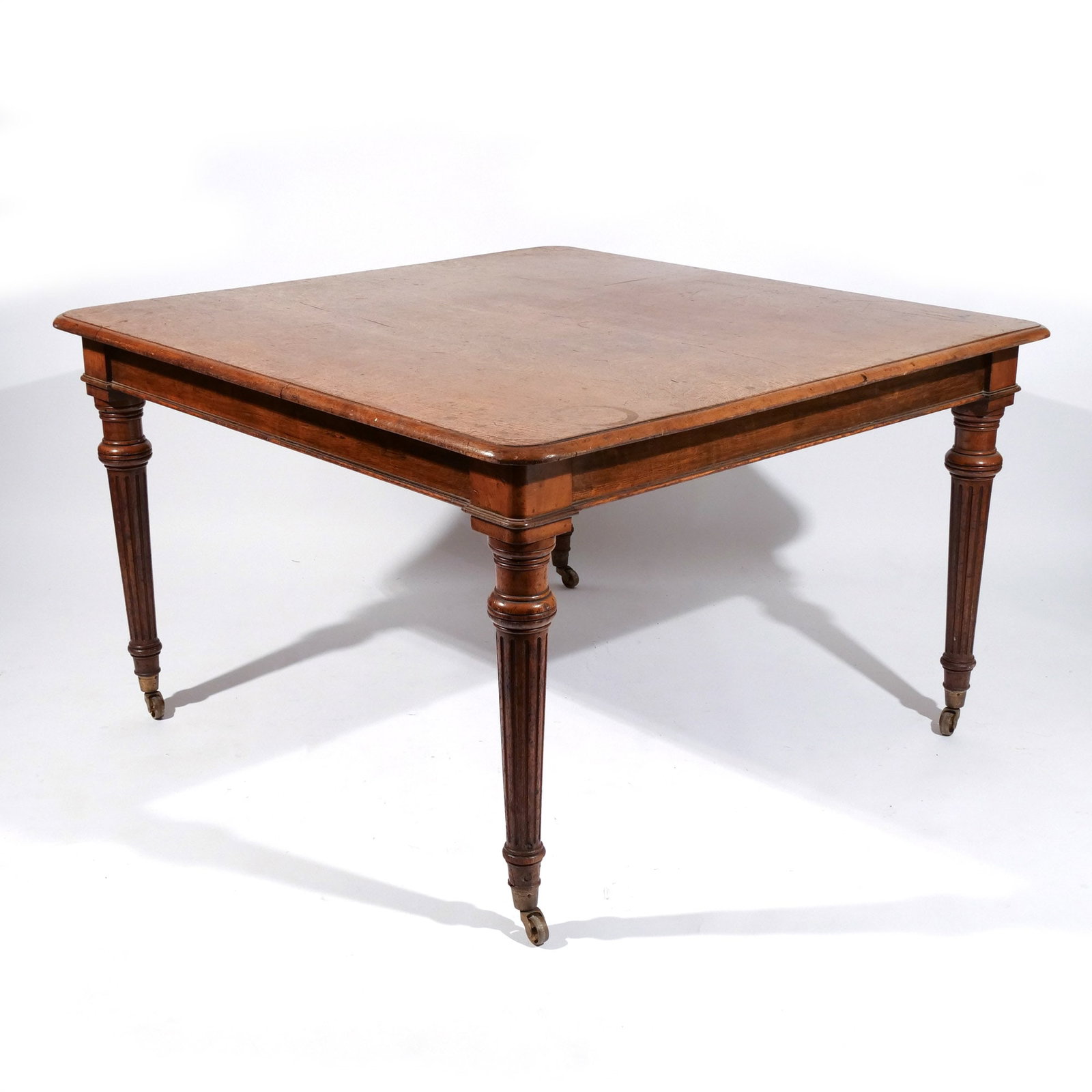 AMERICAN OAK SQUARE DINING TABLE - 3