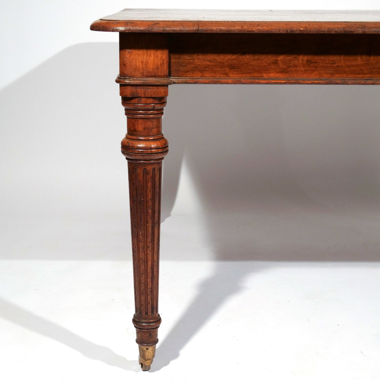 AMERICAN OAK SQUARE DINING TABLE - 9