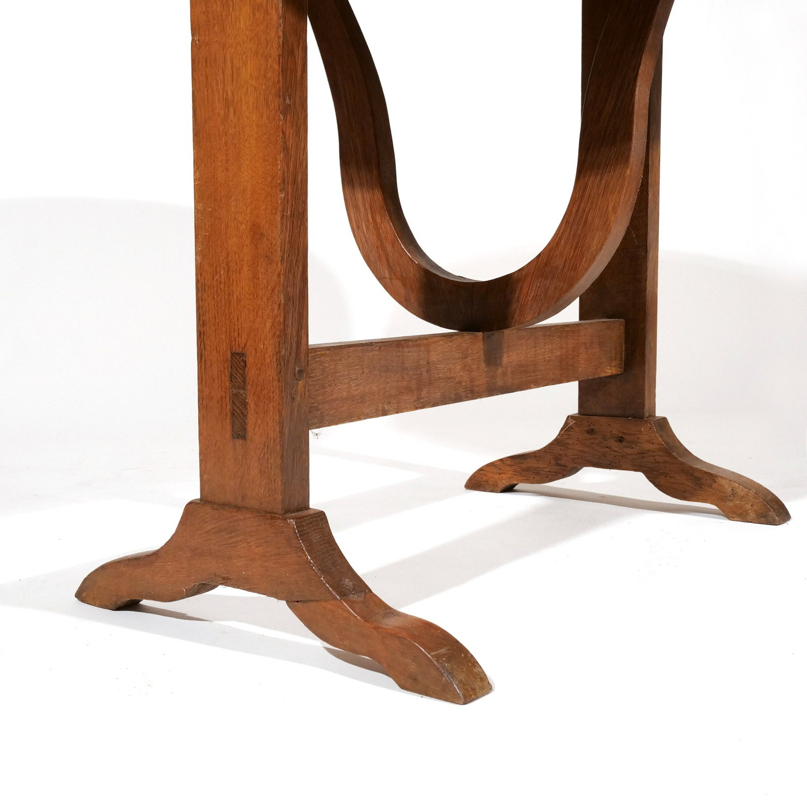 ANTIQUE PINE FLIP TOP COACHING TABLE - 4
