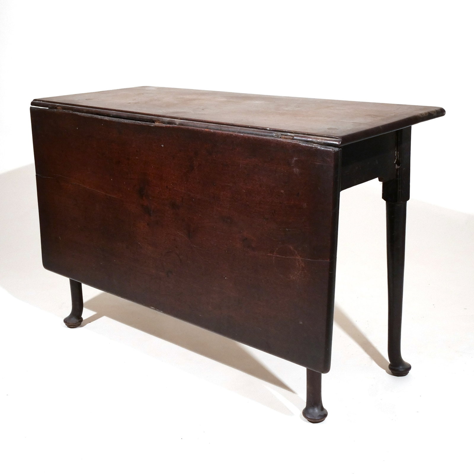 QUEEN ANNE WALNUT DROP-SIDE TABLE - 4